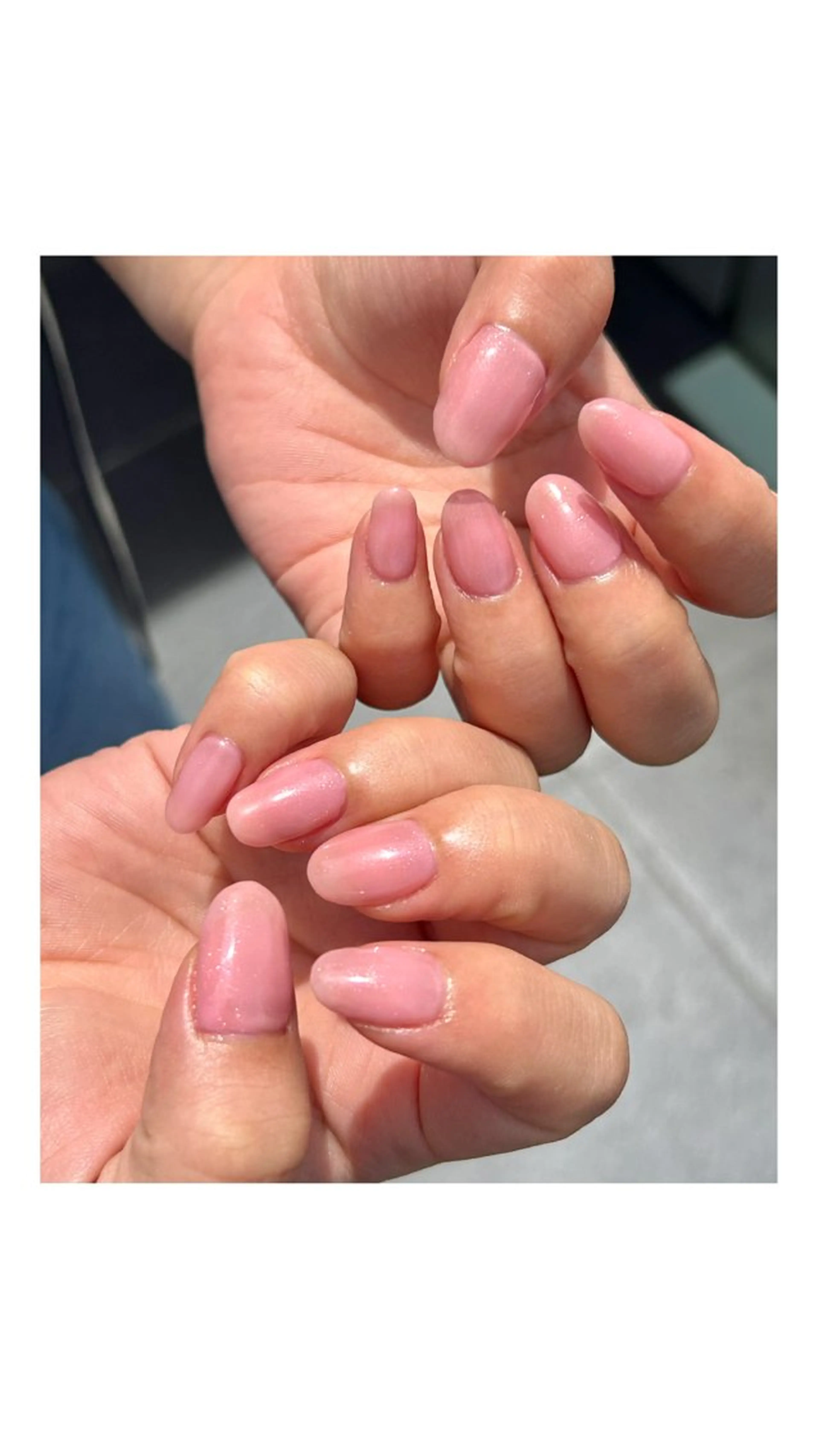 ネイル ラメ(グリッター) ピンク ハンドネイル Mana  🫧 パラジェル⌇自由が丘のネイルデザイン