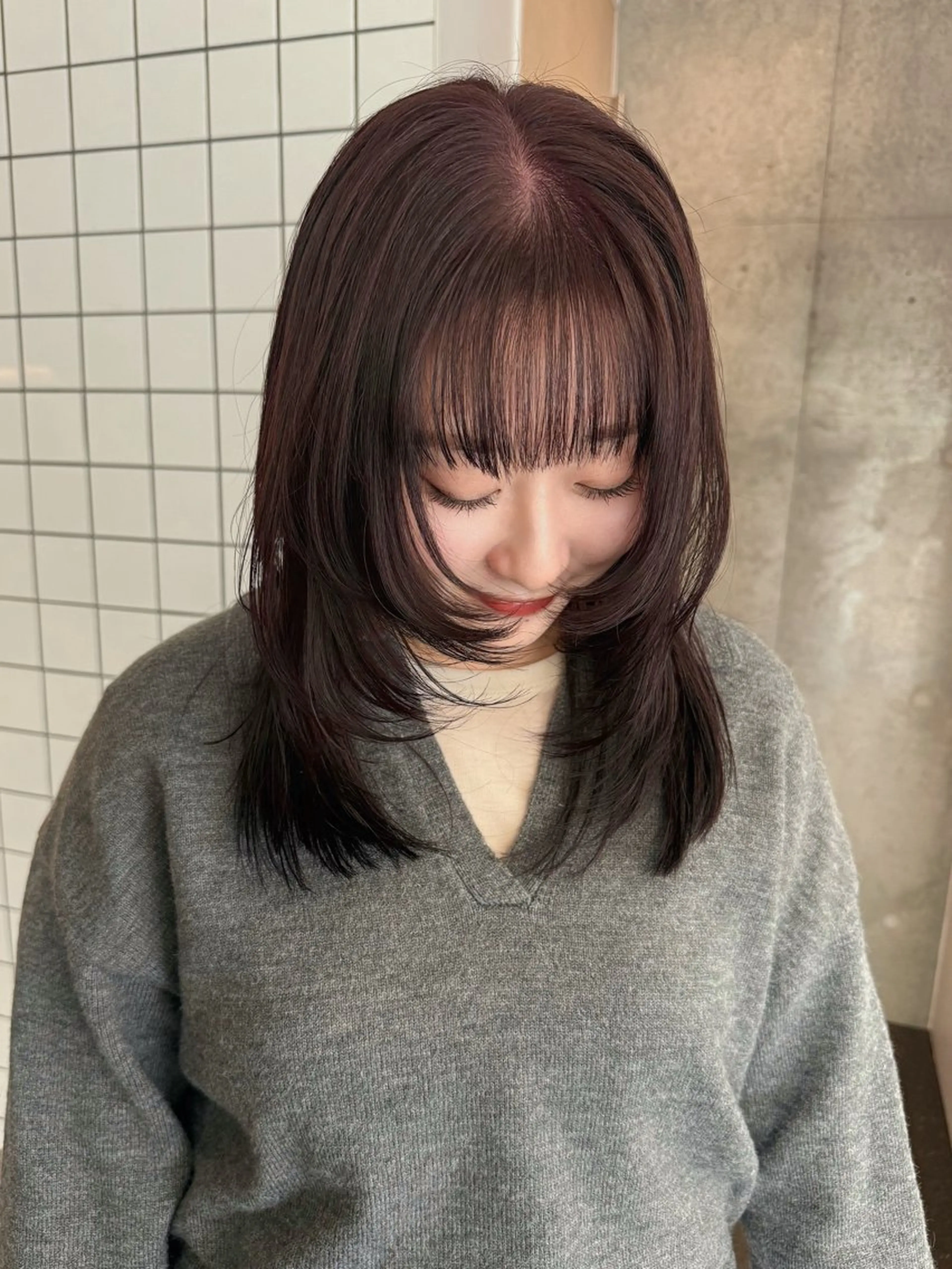 セミロング レイヤーカット 横浜カットモデル🎀 /chihiroのヘアスタイル