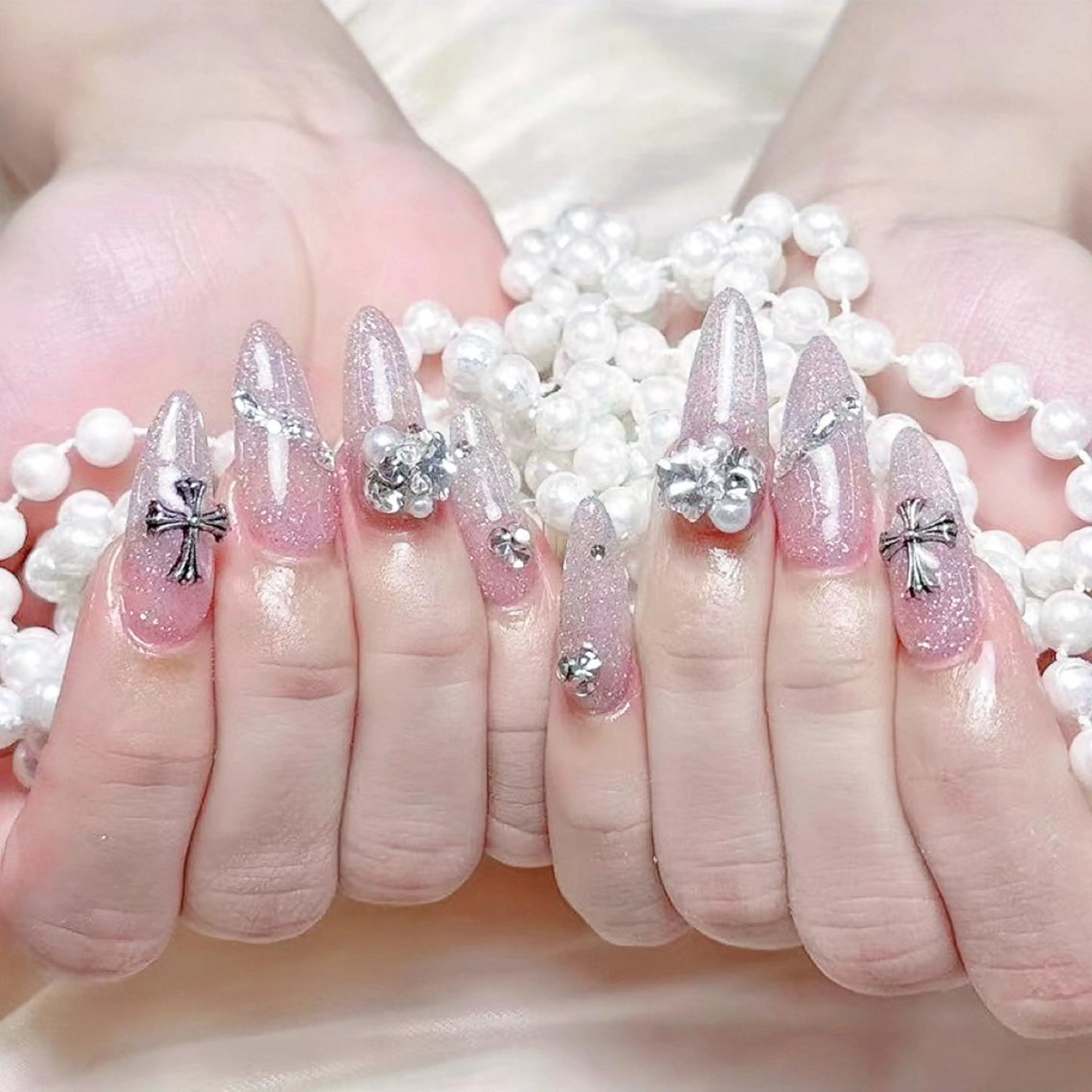 大人気💓チップ長さだし・プラチナ♡持ち込み10本！の写真