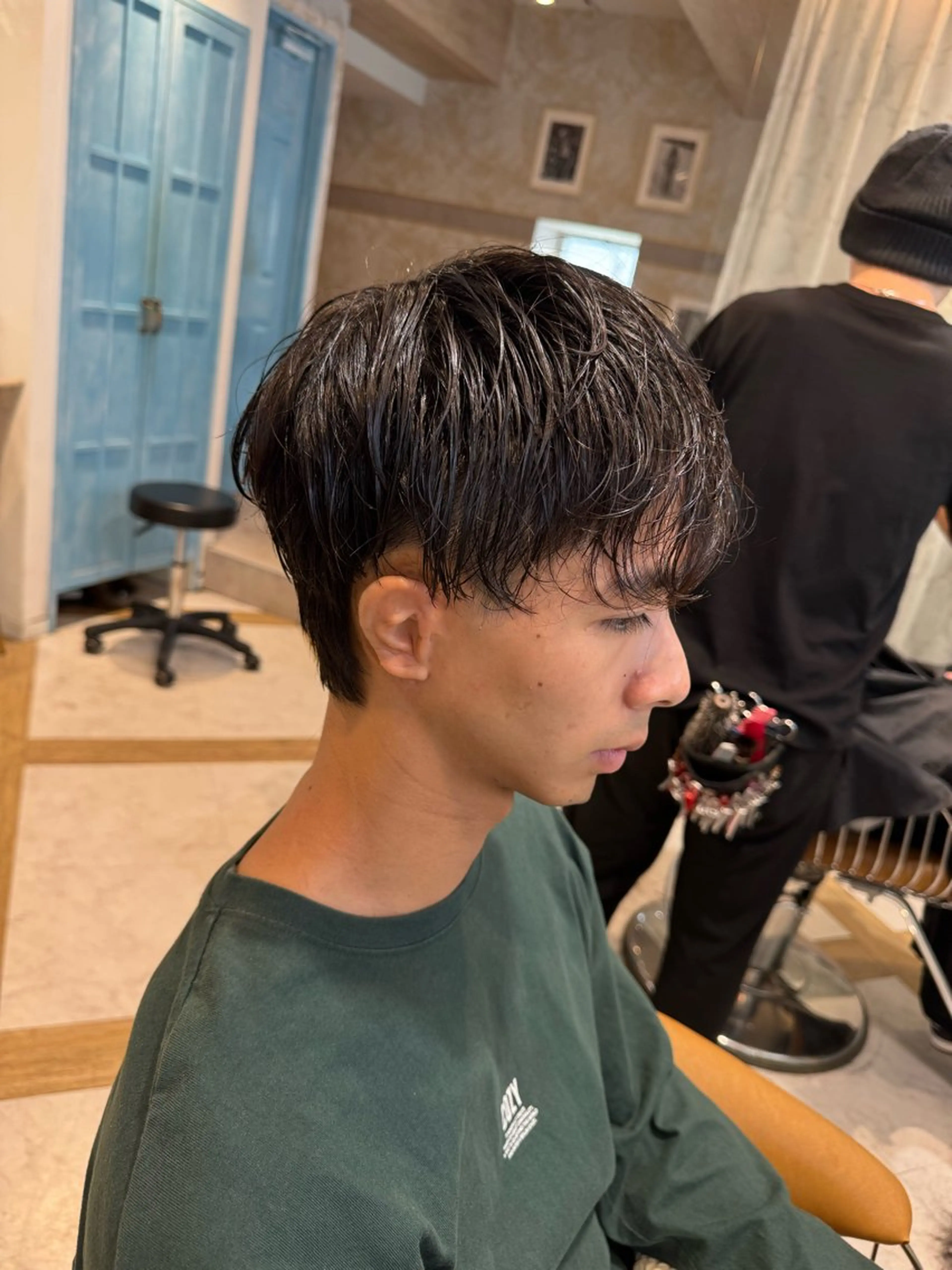 パーマ メンズ カット パーマ ハクヤ心斎橋 パーマ/縮毛矯正のヘアスタイル