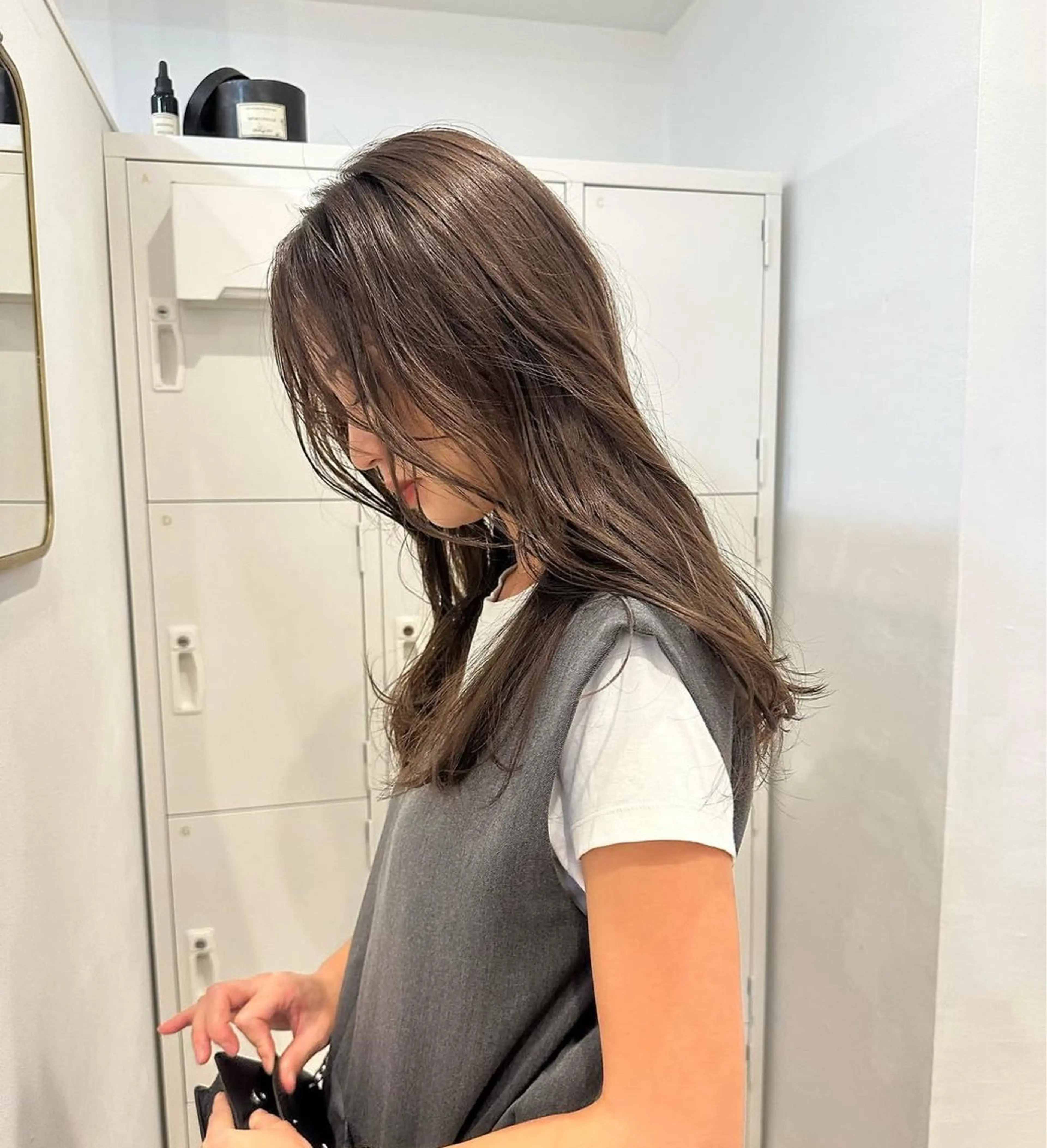 セミロング カラー ベージュカラー 透明感カラー ダブルカラー ヘアカラー 藤本 泰 / カットモデル様募集中のヘアスタイル