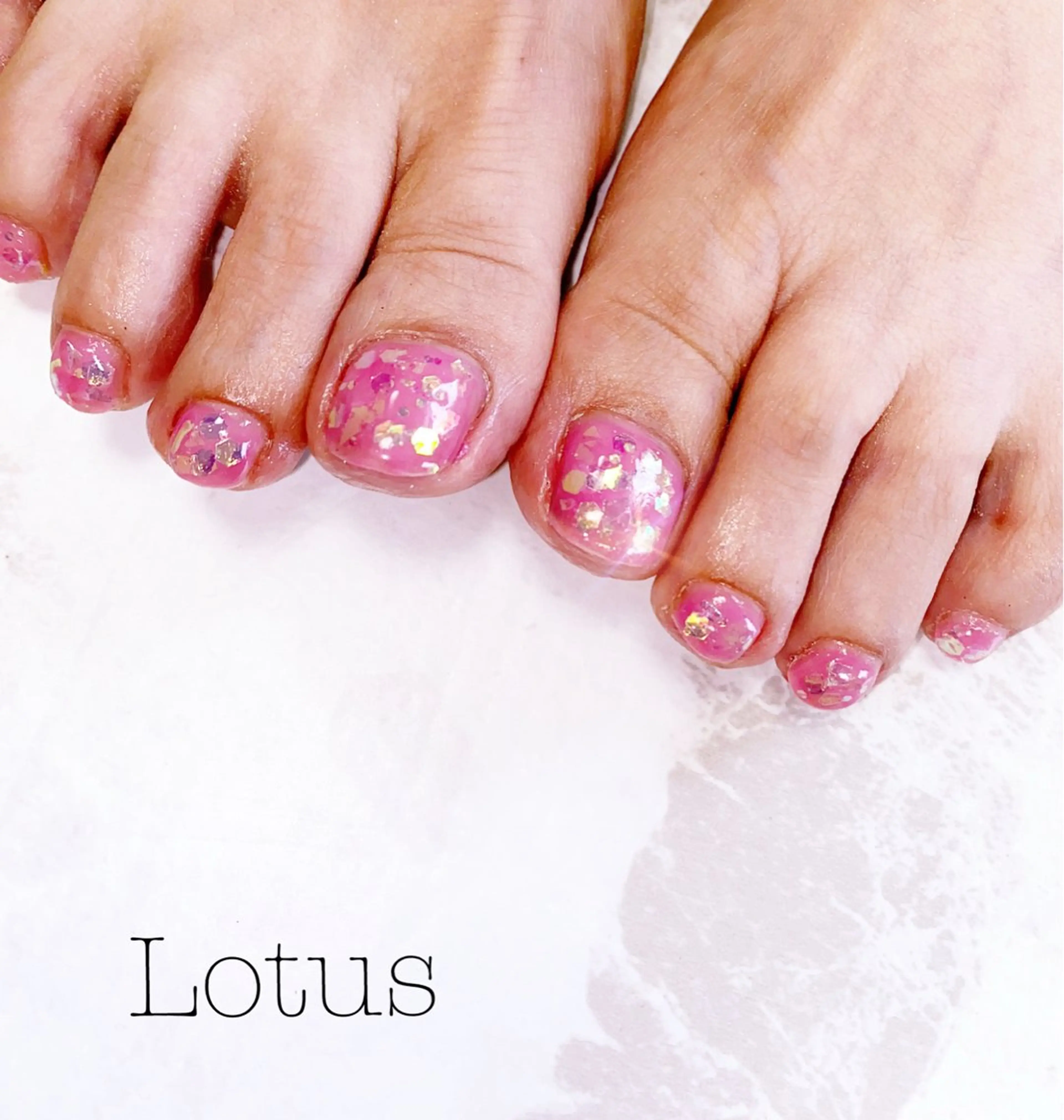 ネイル フットネイル ネイル＆脱毛 Lotus🌸のネイルデザイン