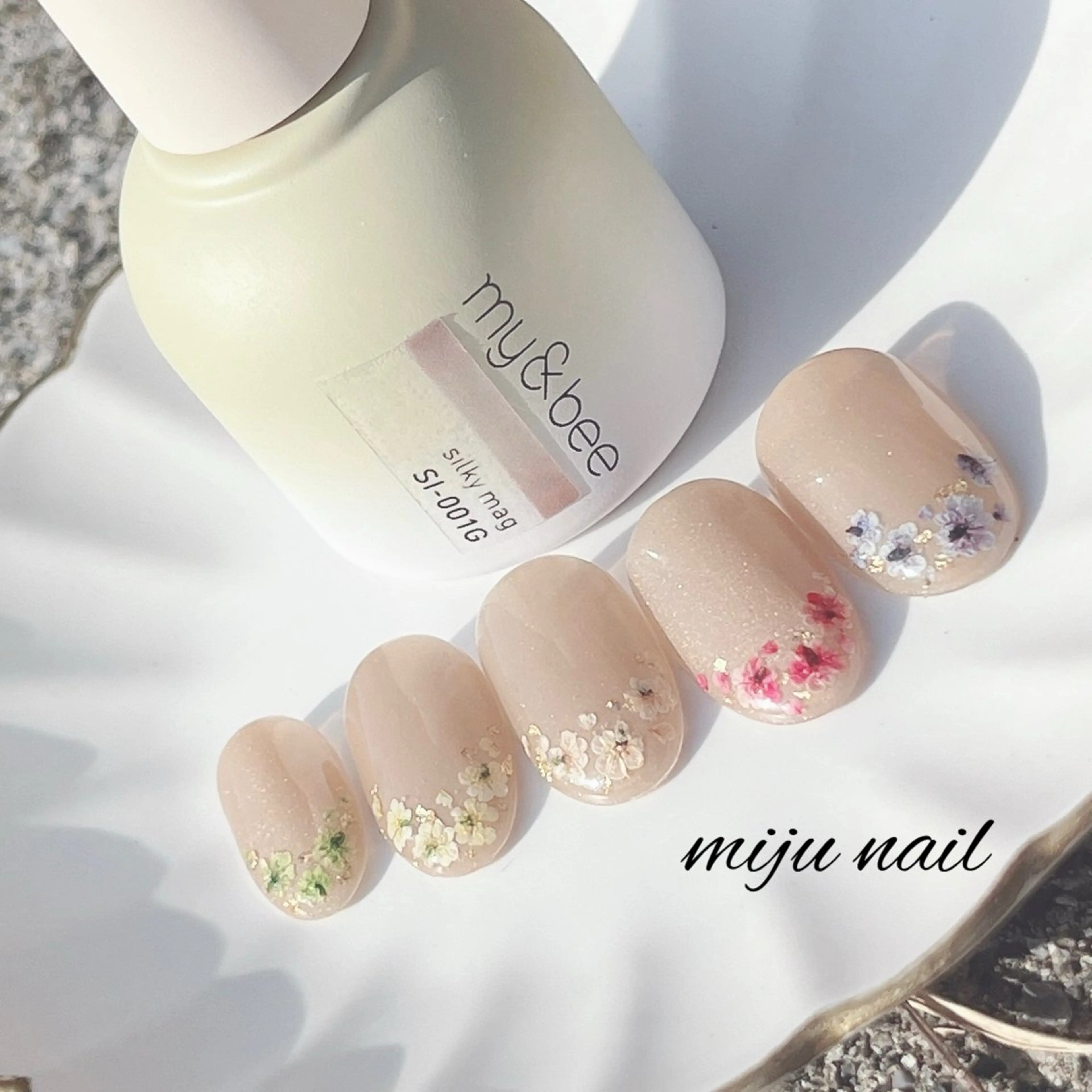 ネイル ❁miju nail 大人上品/自爪育成のネイルデザイン
