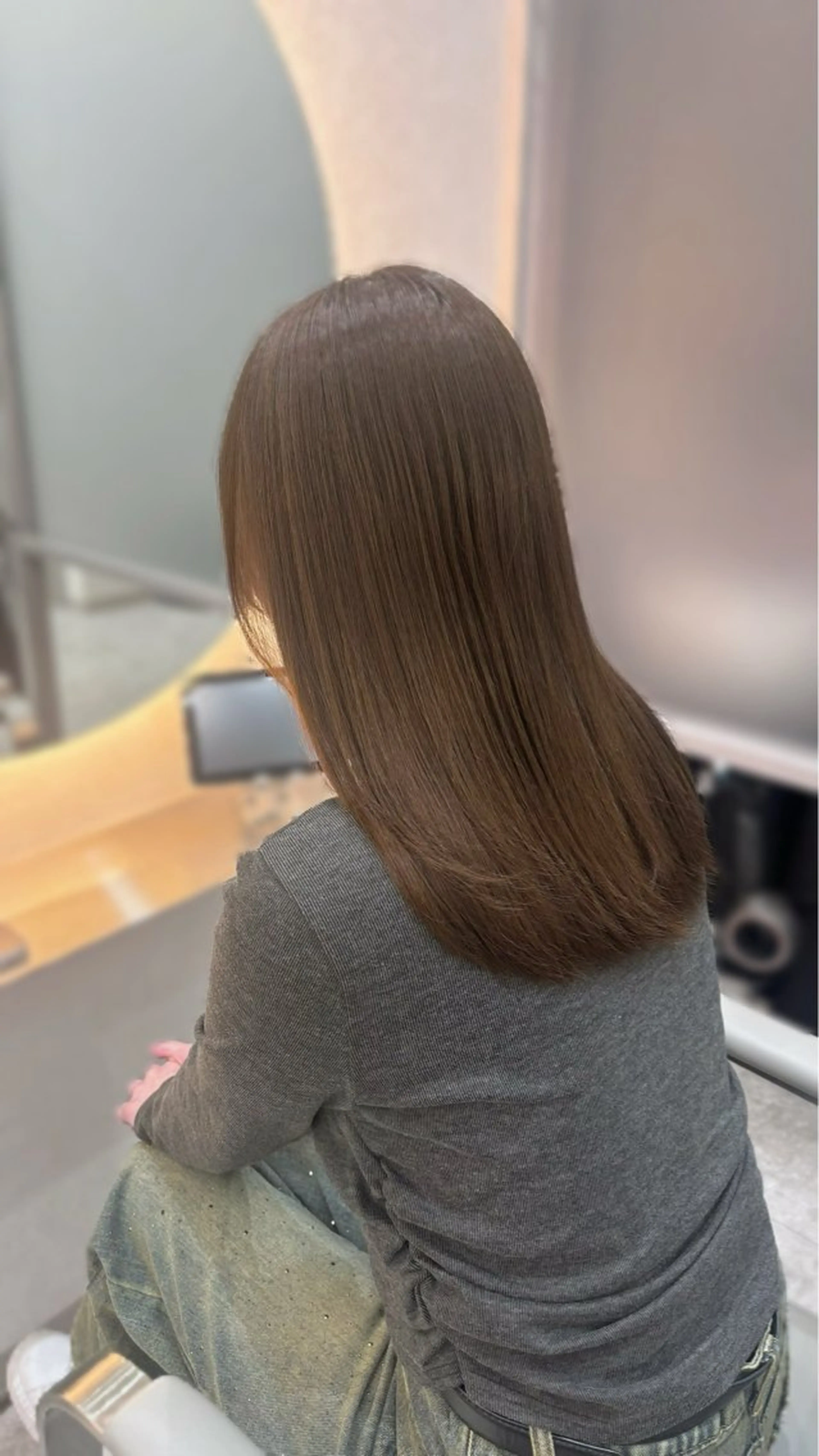 ミディアム カット ヘアカラー トリートメント 🫧髪質改善🫧 神田紗来のヘアスタイル