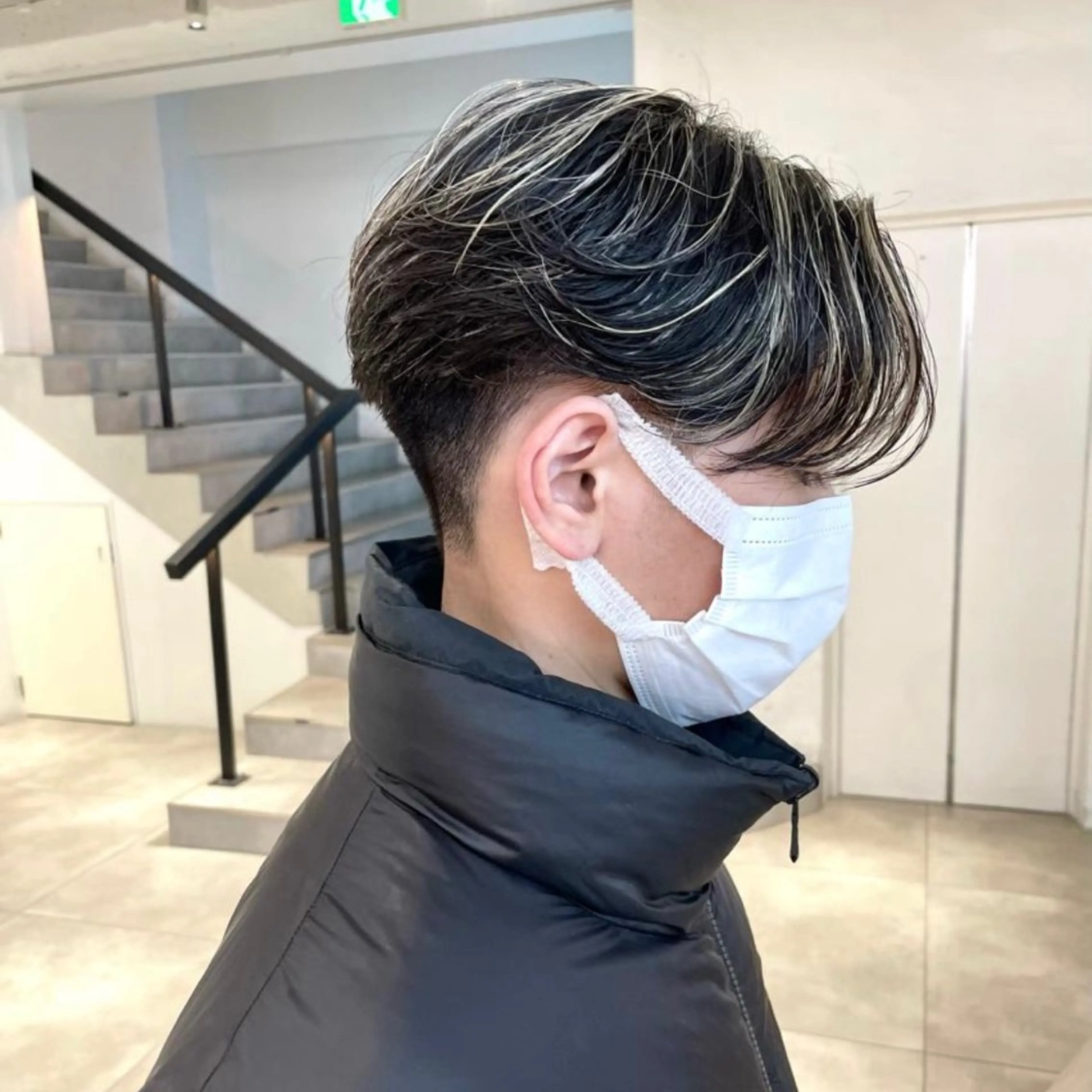 🌟メッシュ🌟メンズカット＋ハイライト(ブリーチ込み)の写真