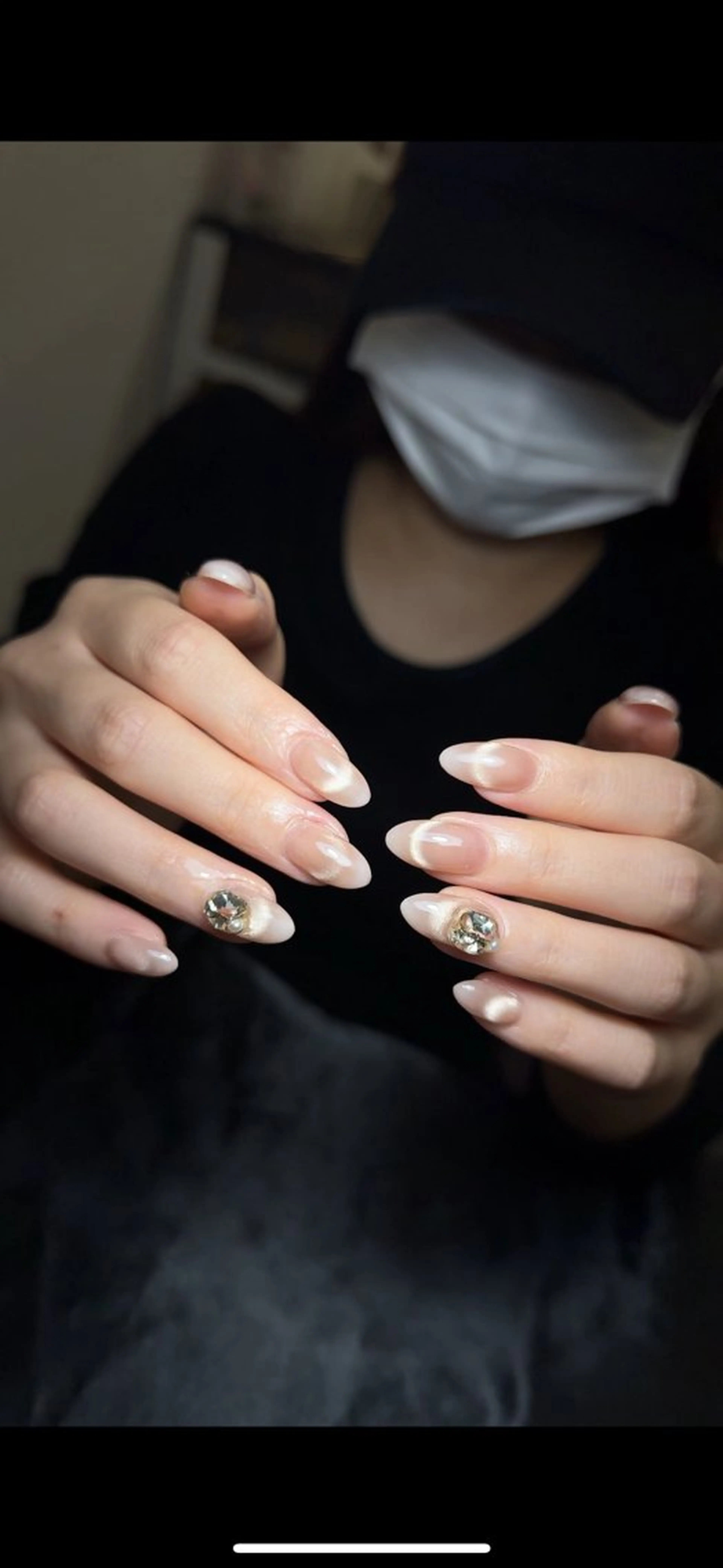 ネイル 韓国ネイル 持ち込み ニュアンスネイル ワンホンネイル ハンドネイル Mio Nailのネイルデザイン