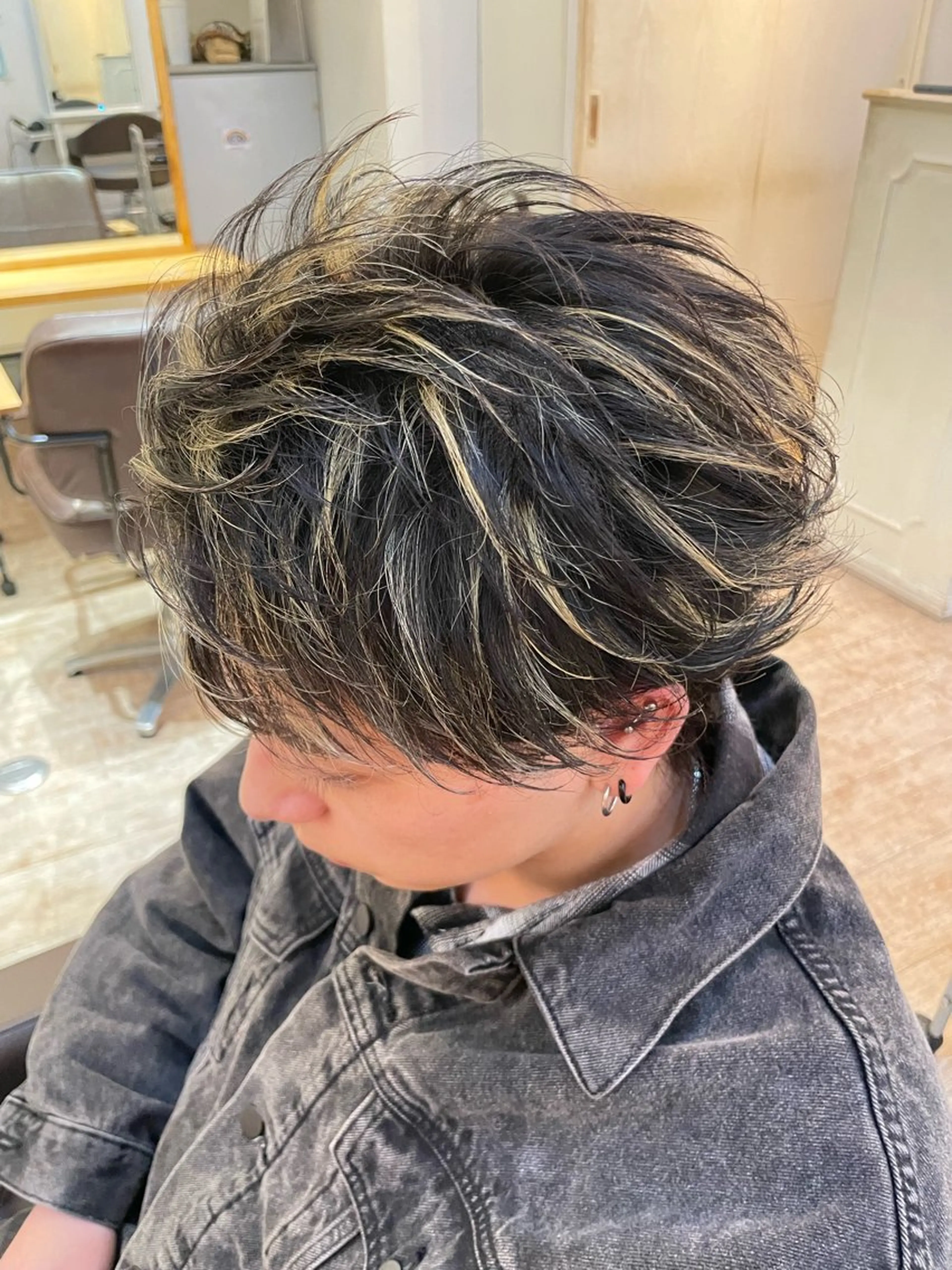 メンズ メンズハイライト アロハ　自由が丘所属・メンズカット 募集中✨まゆのヘアスタイル