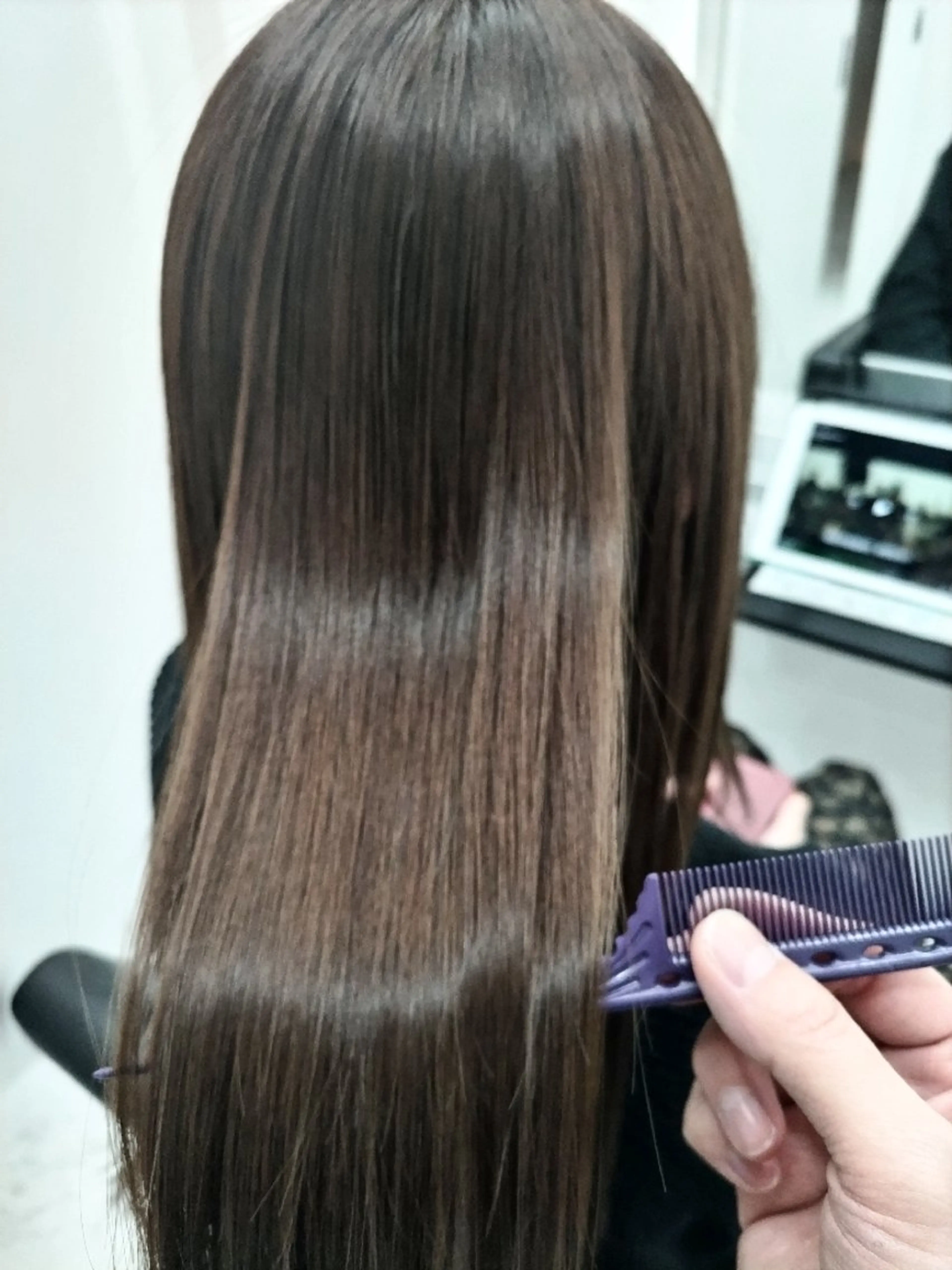 👑１番人気👑リピーター様用【弾む艶髪🌹カラーも一緒に✨】カット✂️＋ワンカラー＋メテオ酸熱トリートメント＋💧TRの写真