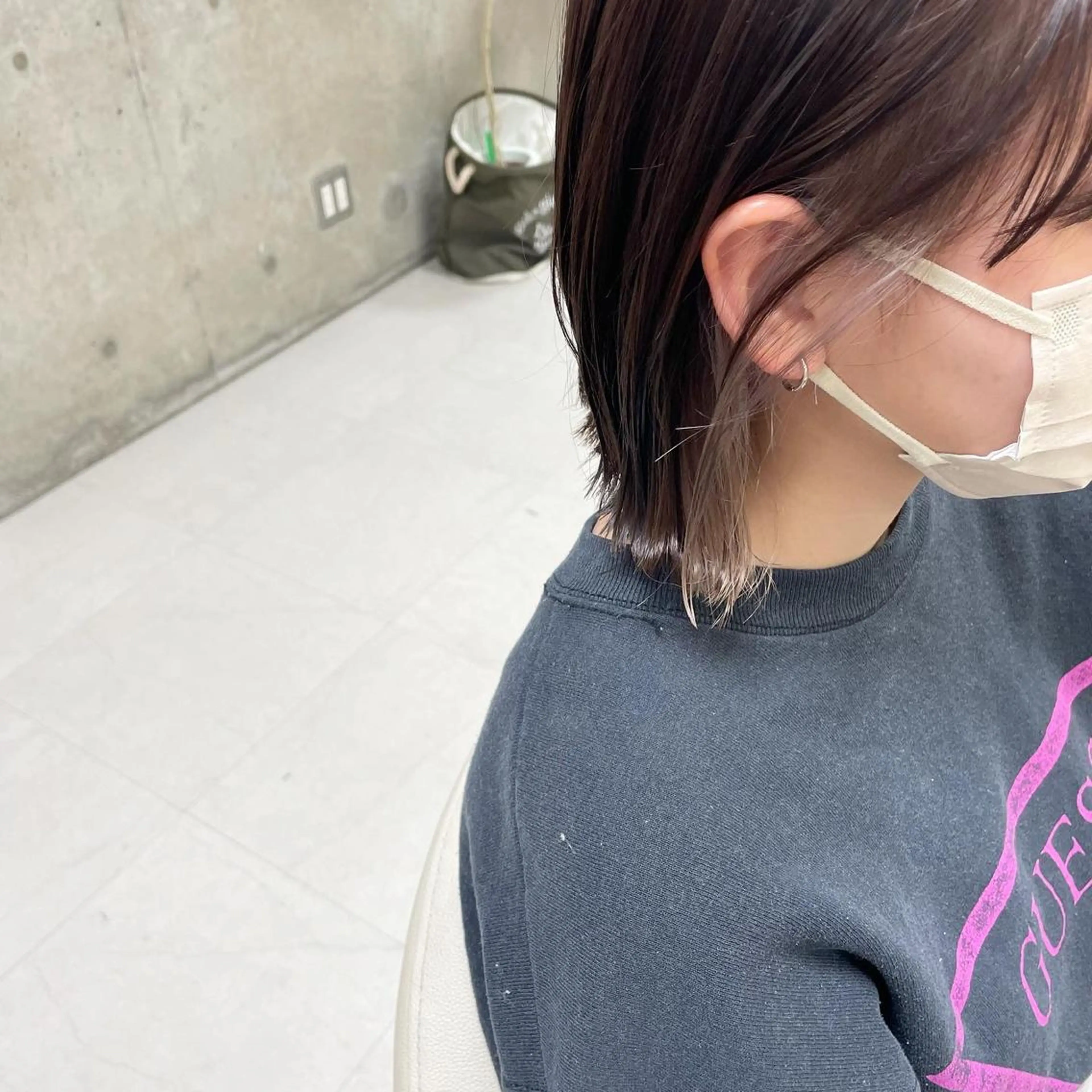 ショート カラー インナーカラー ヘアカラー 坂本 沙也加のヘアスタイル