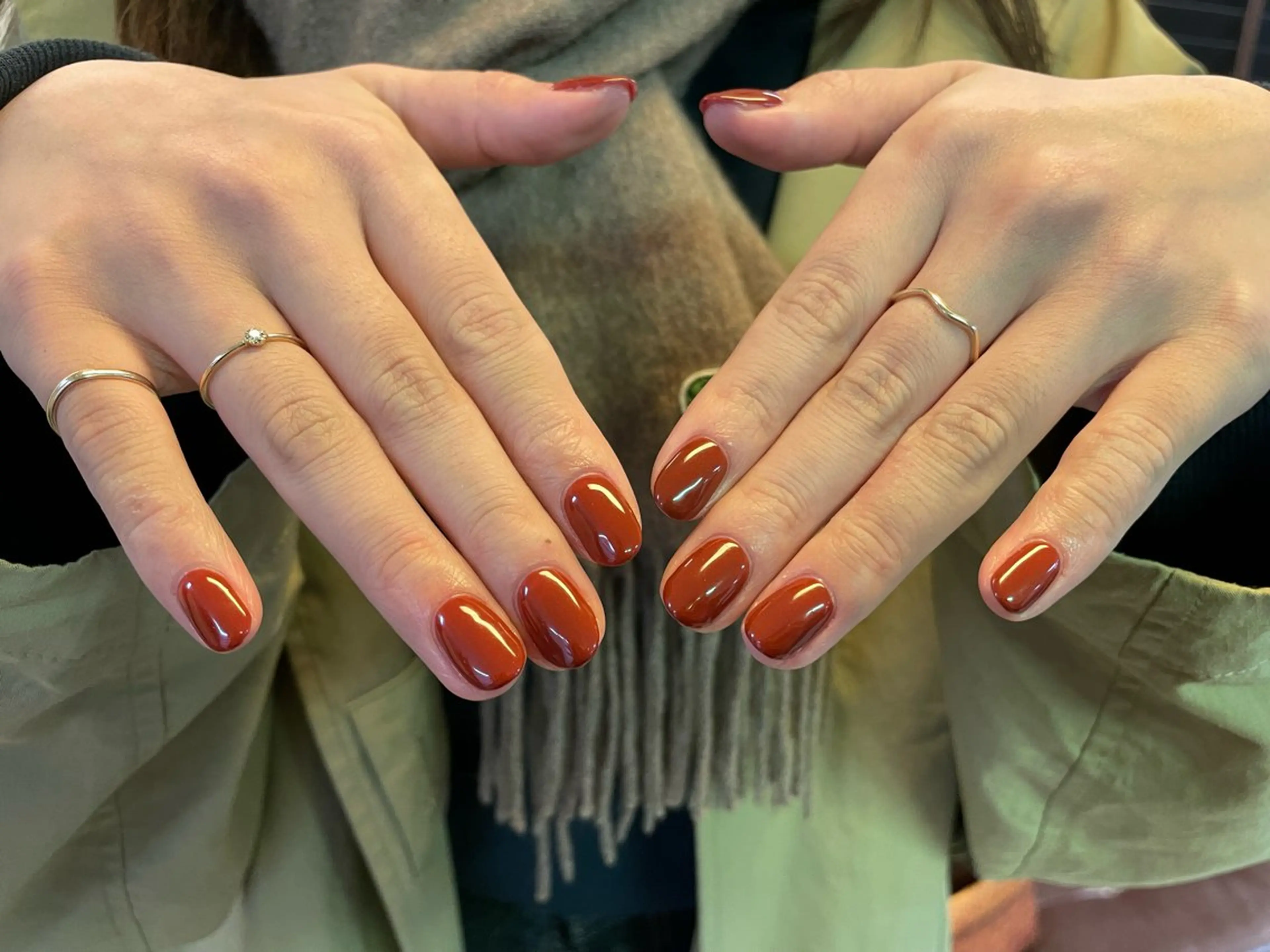 ネイル ワンカラーネイル Watake Sayakaのネイルデザイン