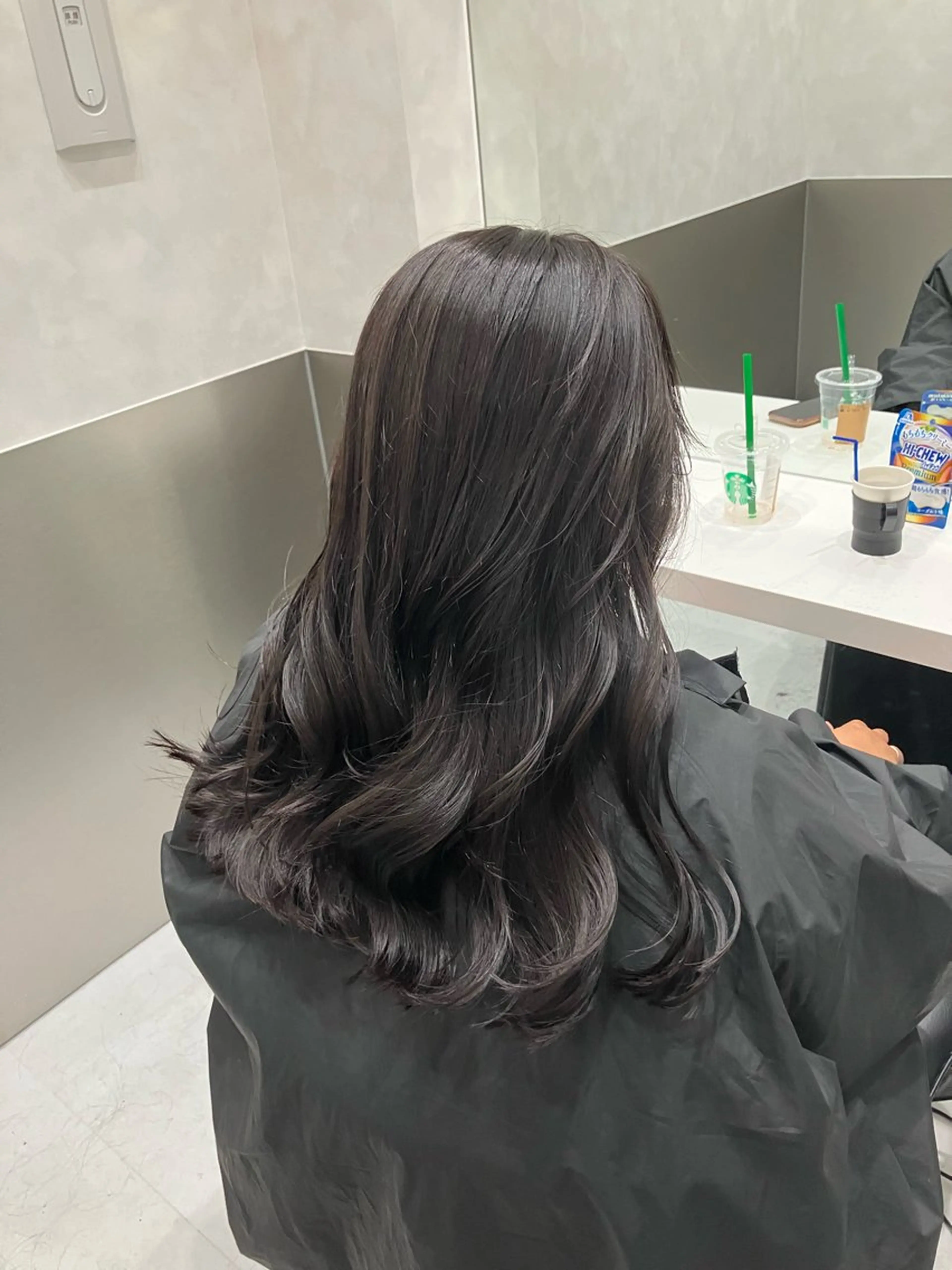 ロング カラー カット ヘアカラー トリートメント GO TODAY SHAIRE SALON原宿vita店舗所属・💖ブリーチなし透明 感💖ASAHIのヘアスタイル