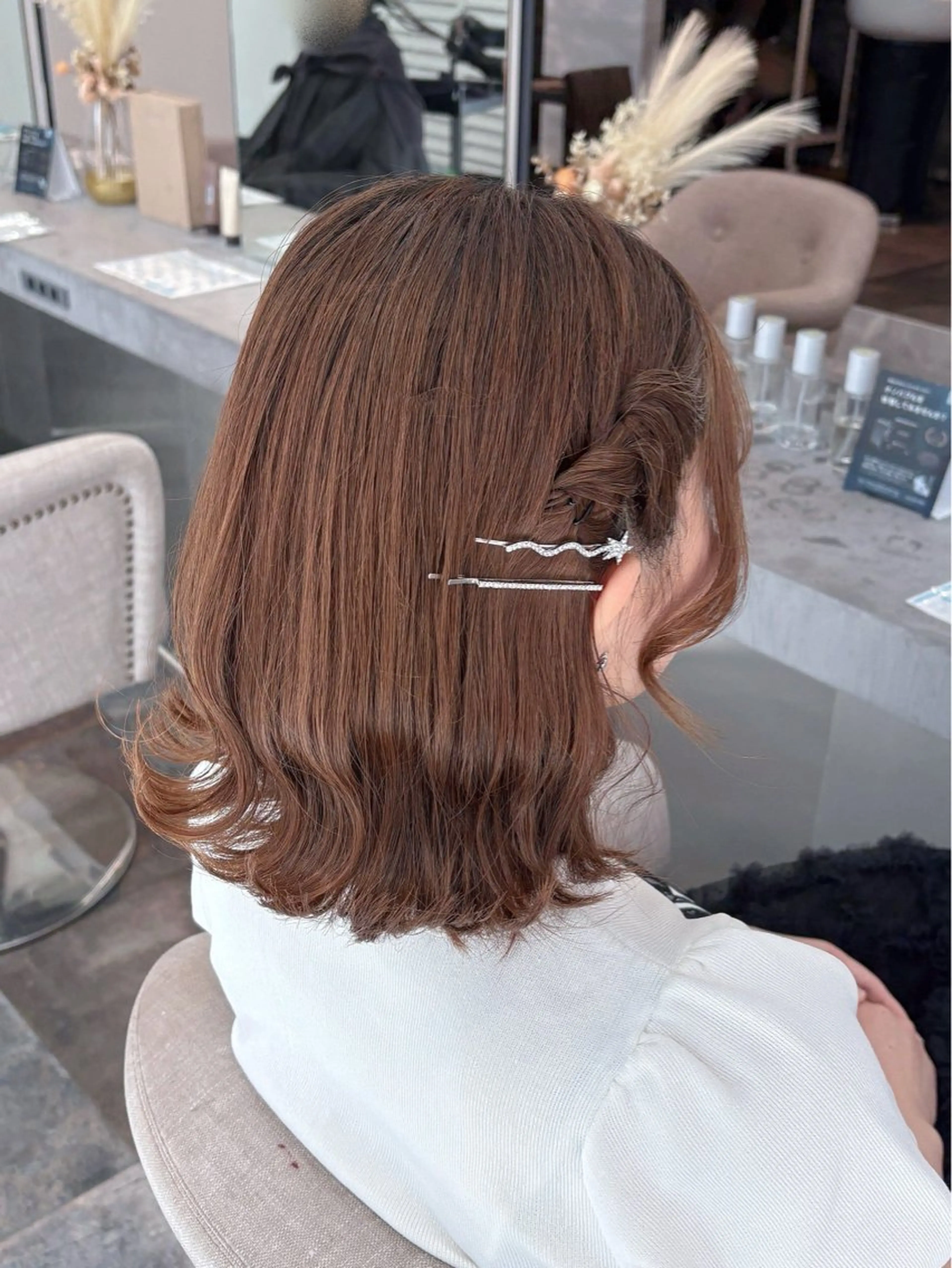 ミディアム ヘアアレンジ ヘアセット 🫧Maho【浦和】 艶カラー/ヘアメ🫧のヘアスタイル