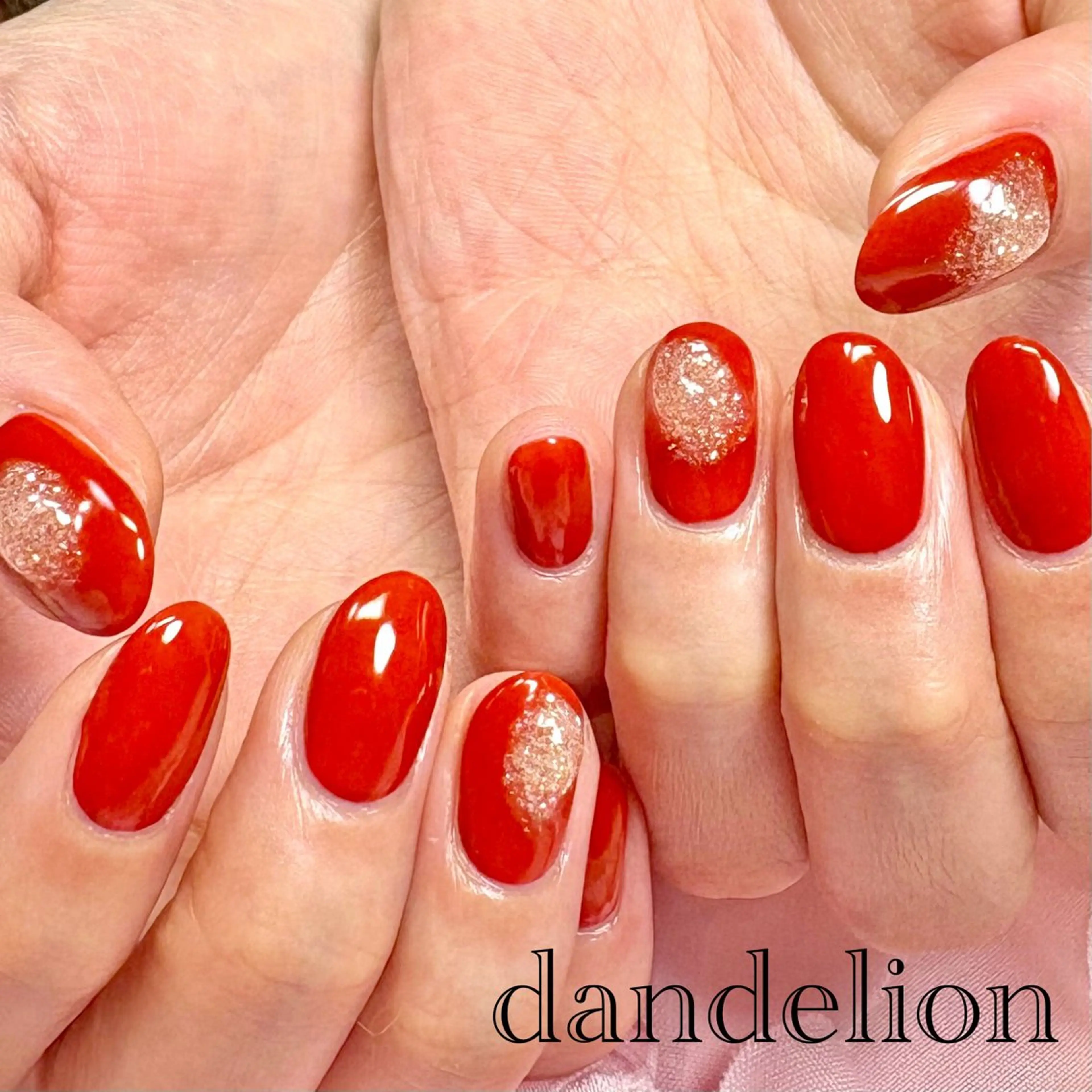 ネイル ハンドネイル ハンドケア dandelion ダンデライオンのネイルデザイン