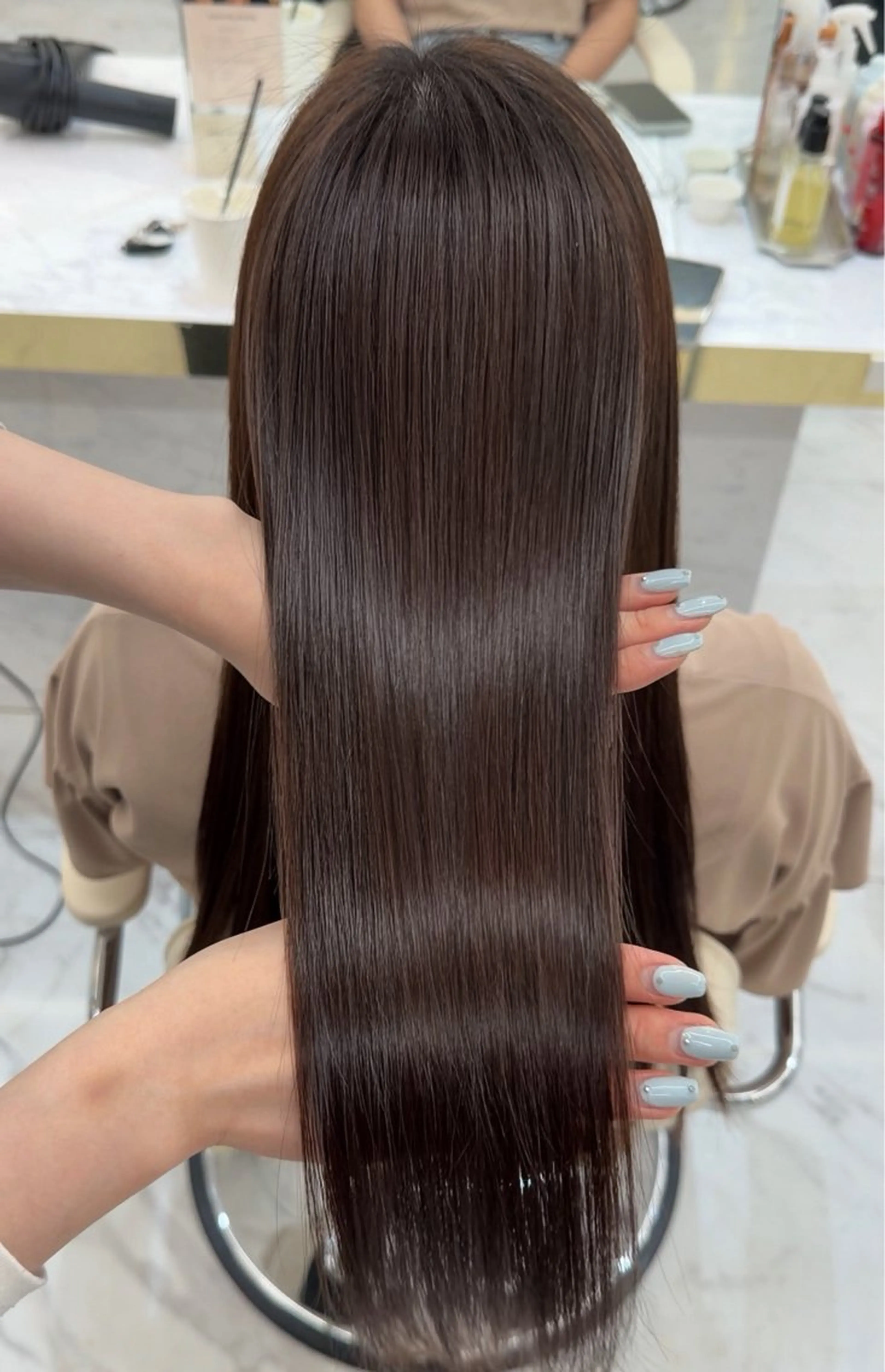 ロング カラー カット トリートメント mako 韓国ヘア 🇰🇷まつパのヘアスタイル