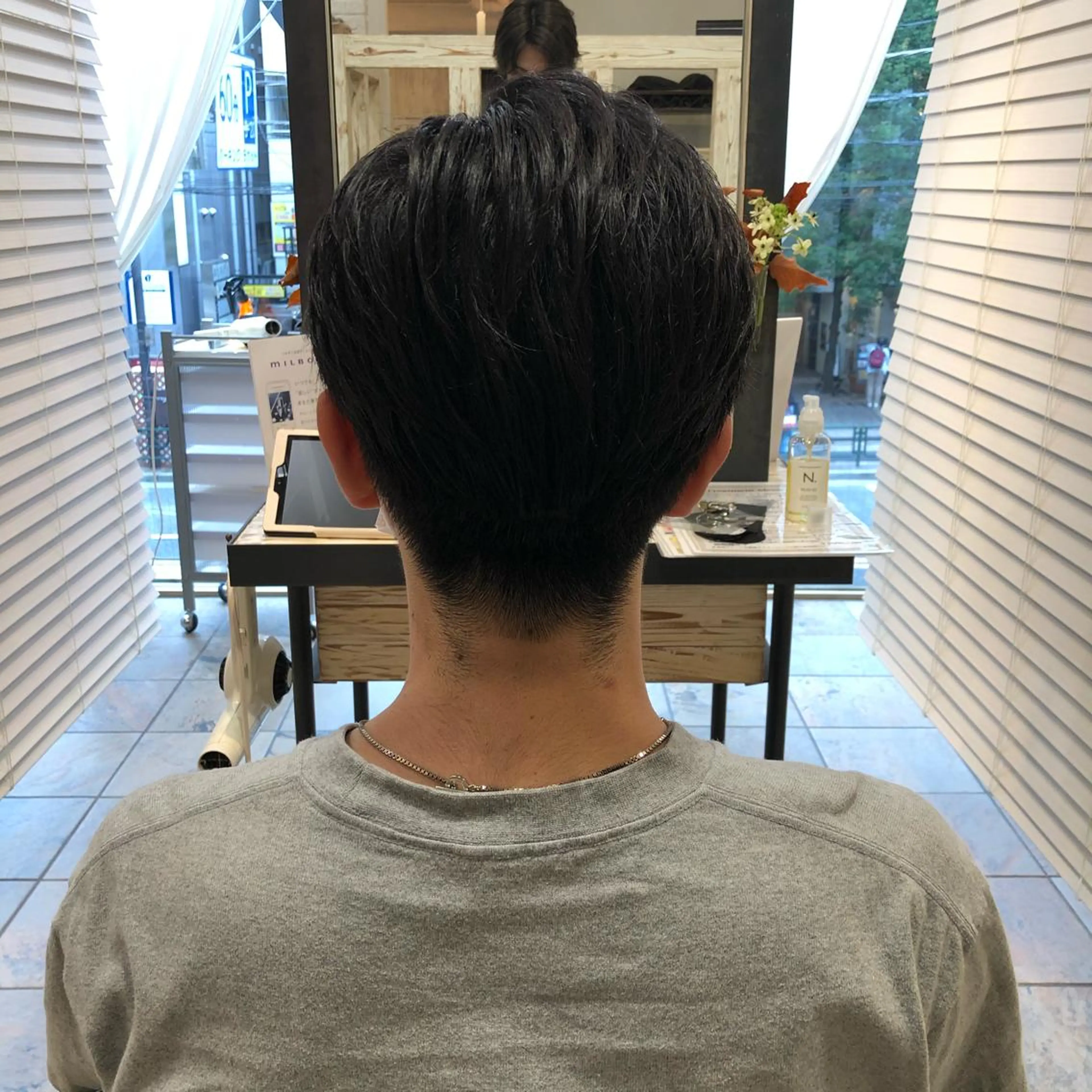 ショート カラー パーマ メンズ カット メンズサロン💈 吉岡陽【中野】のヘアスタイル