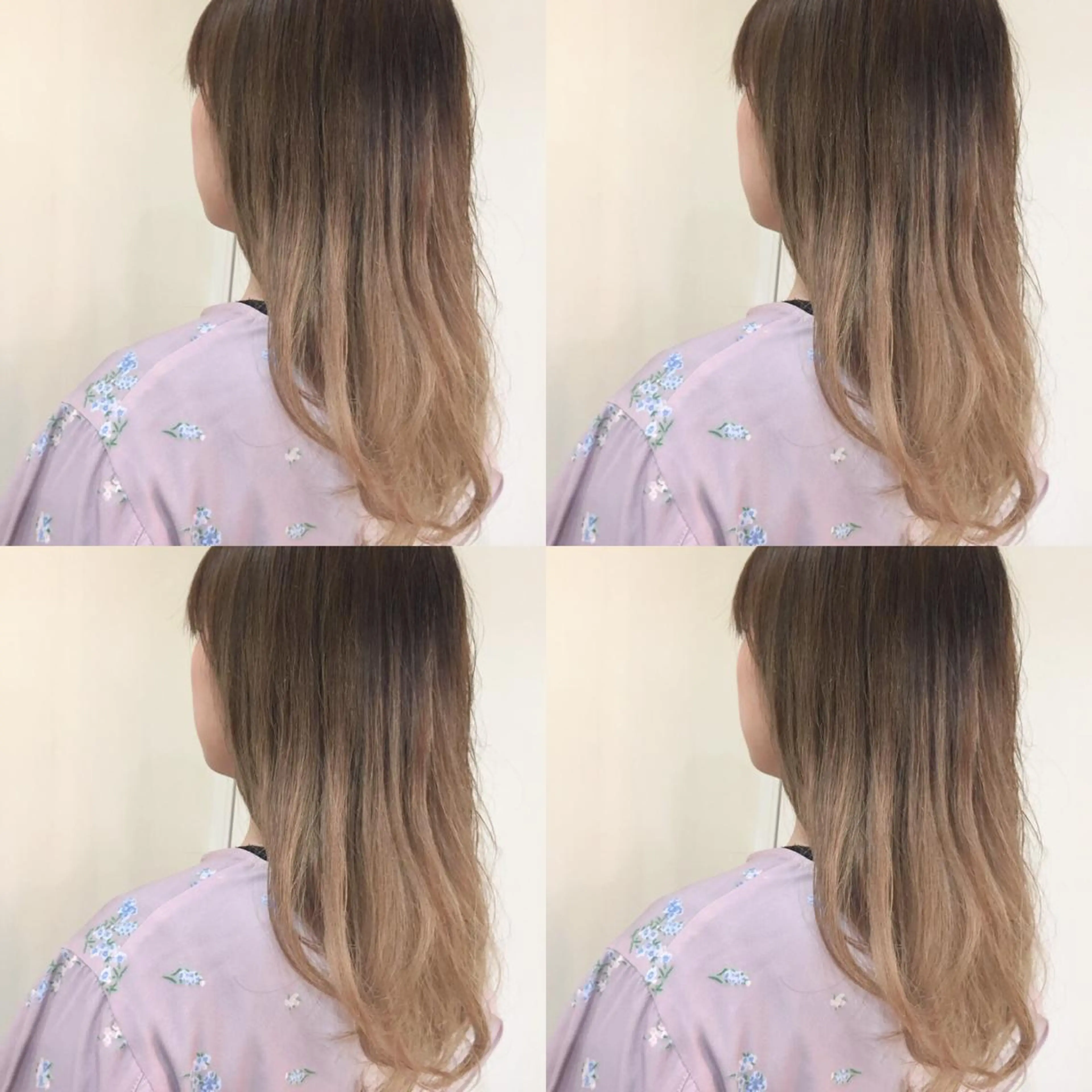 外国人風Wカラー＋トリートメントの写真