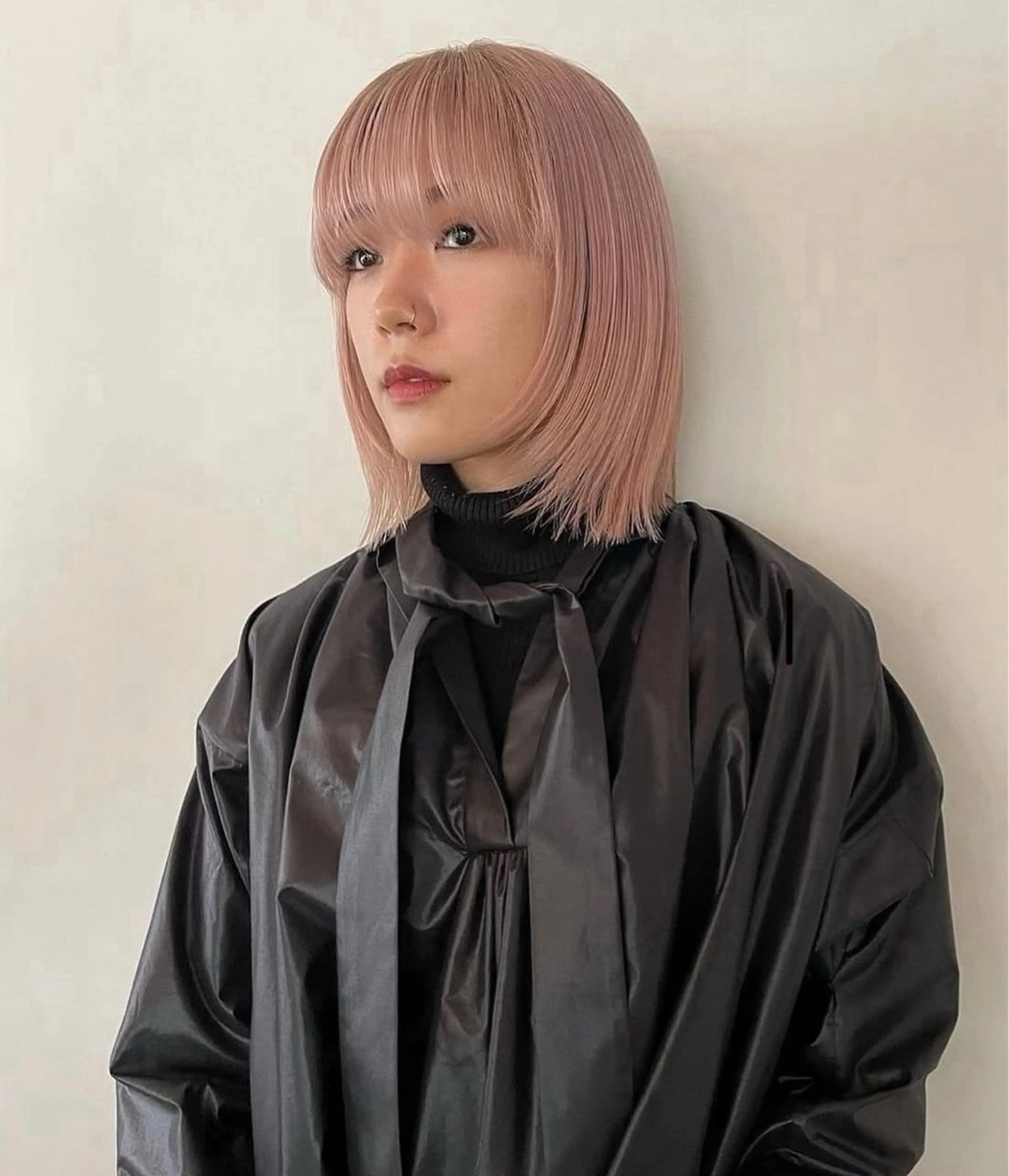 ミディアム カラー ヘアカラー トリートメント yukie/ ブリーチカラーのヘアスタイル