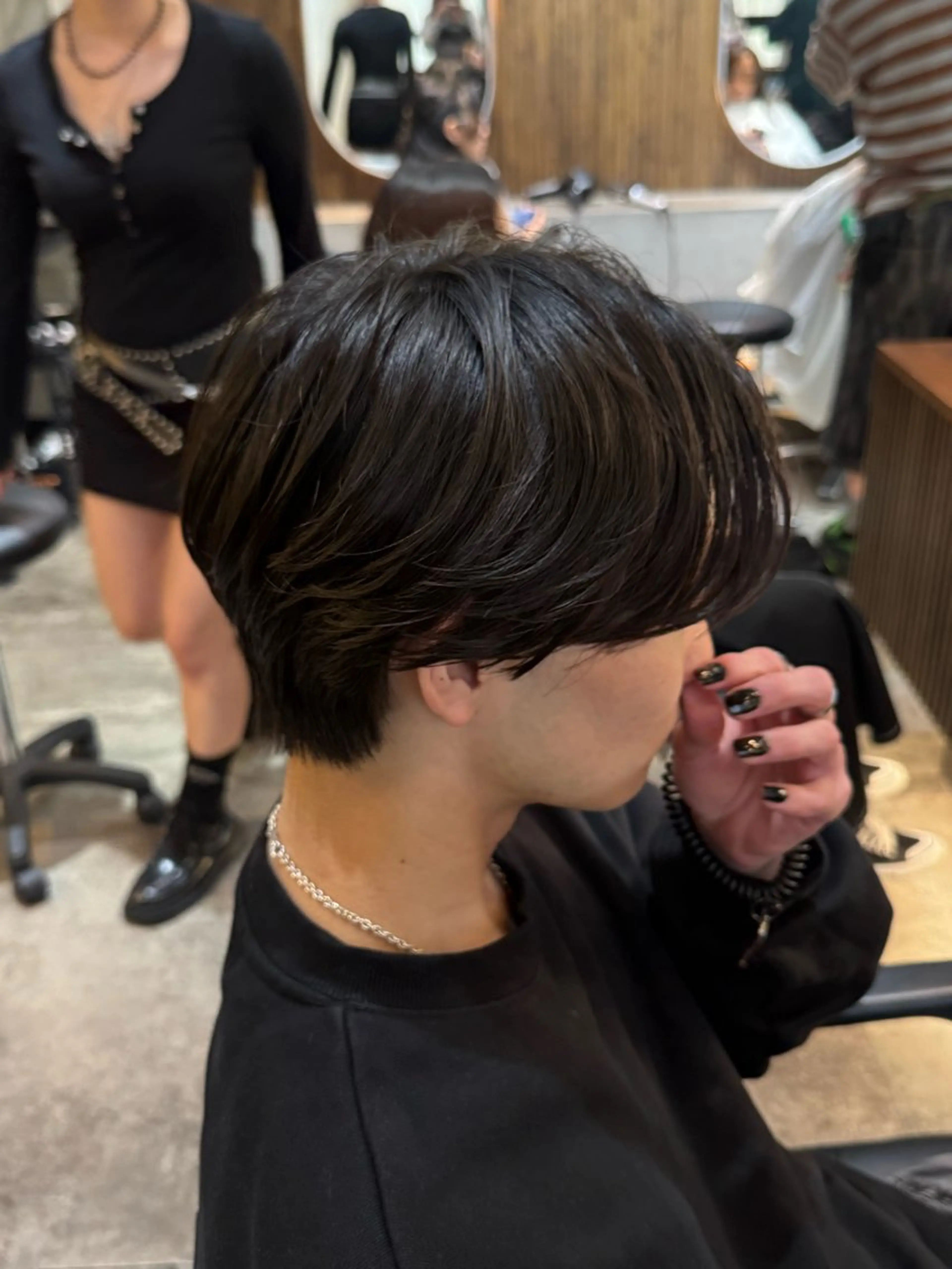 ショート カラー パーマ メンズ 似合わせカット カット 渋谷/切りっぱなし レイヤー/ブリーチのヘアスタイル