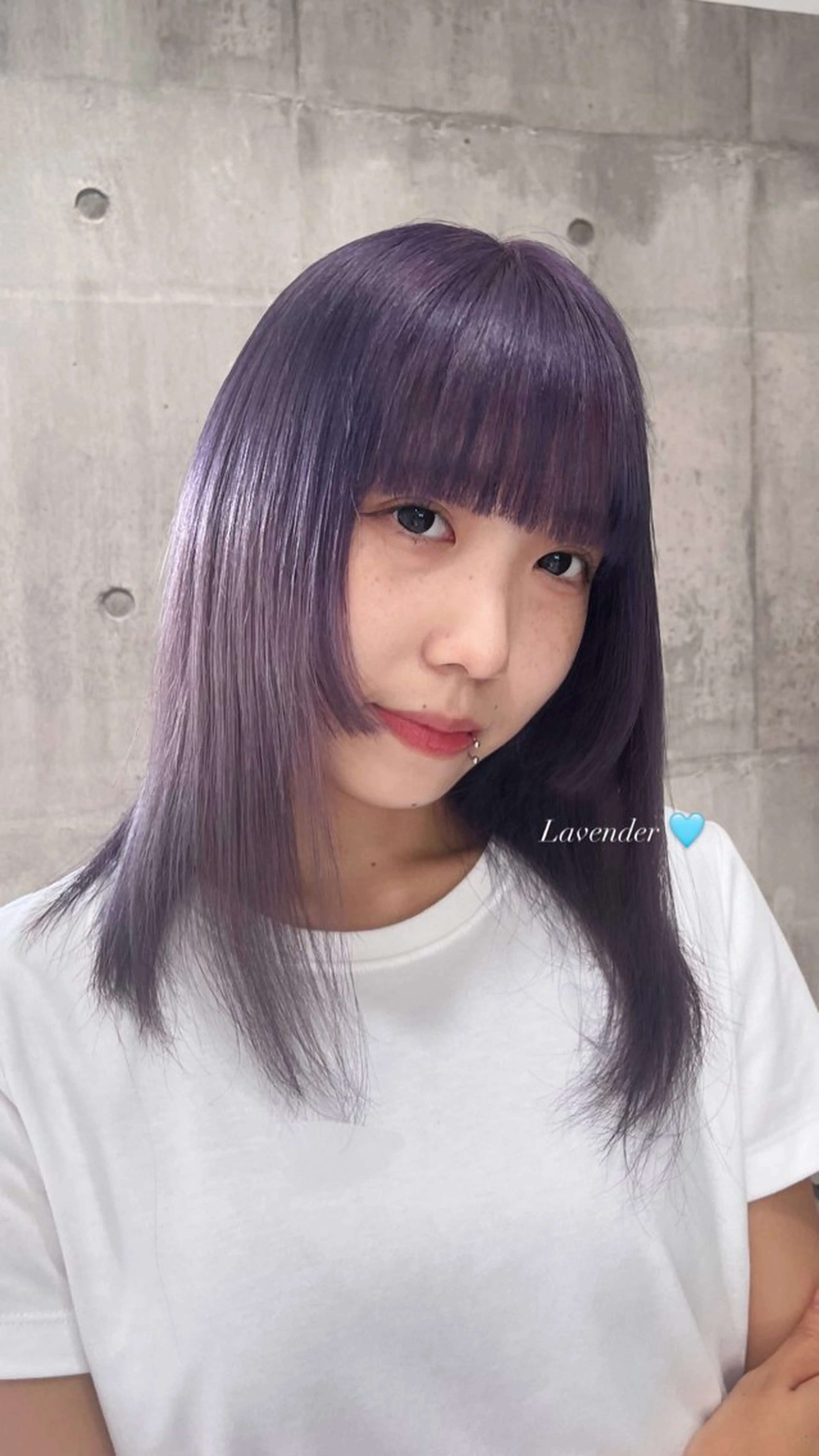 セミロング カラー ハイトーン/ゆるふわ 🎨𖥔ׁTOMO♡のヘアスタイル