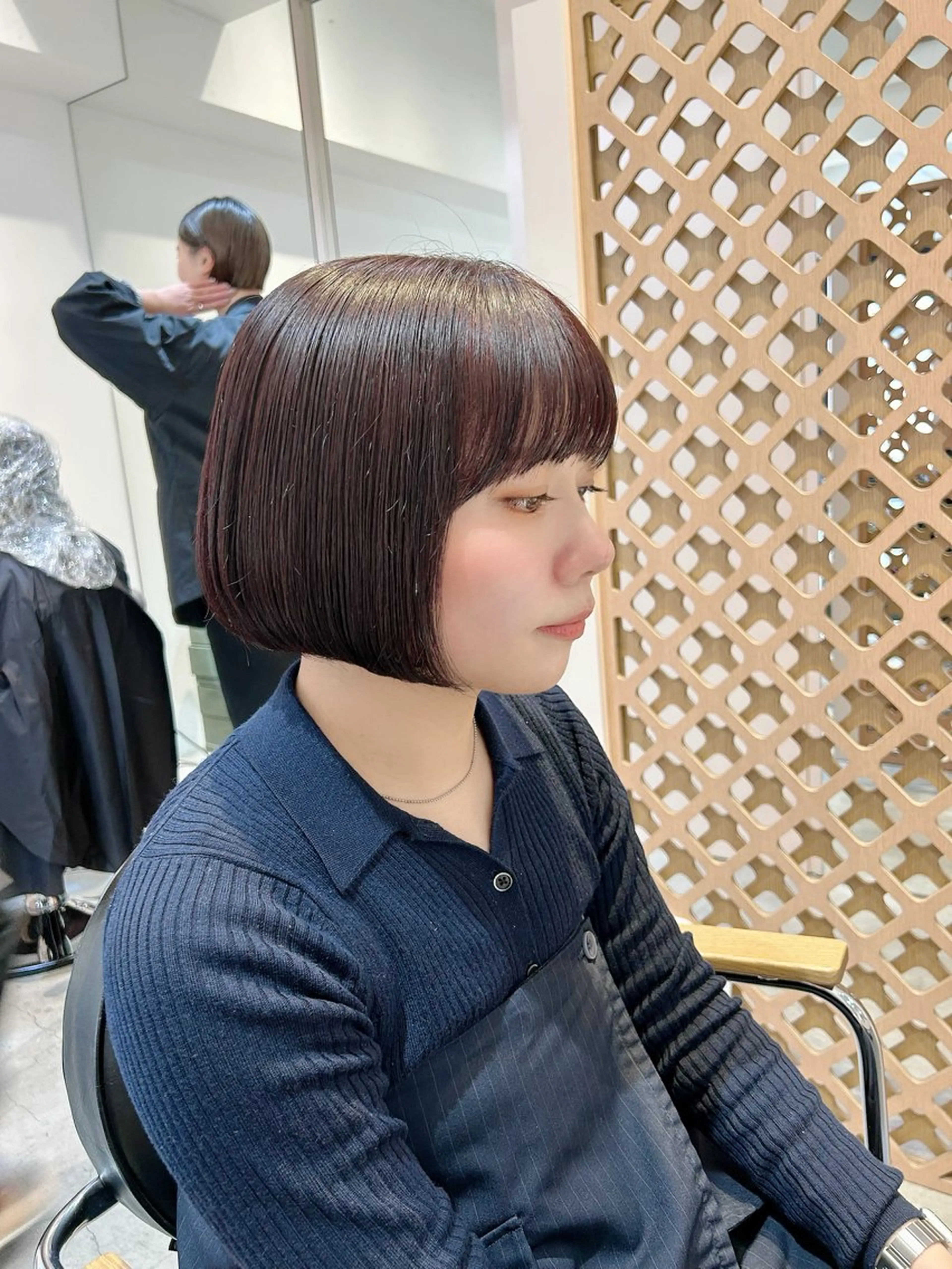 ショート ボブ カット ヘアカラー マンツーマン施術✂︎ machikaのヘアスタイル