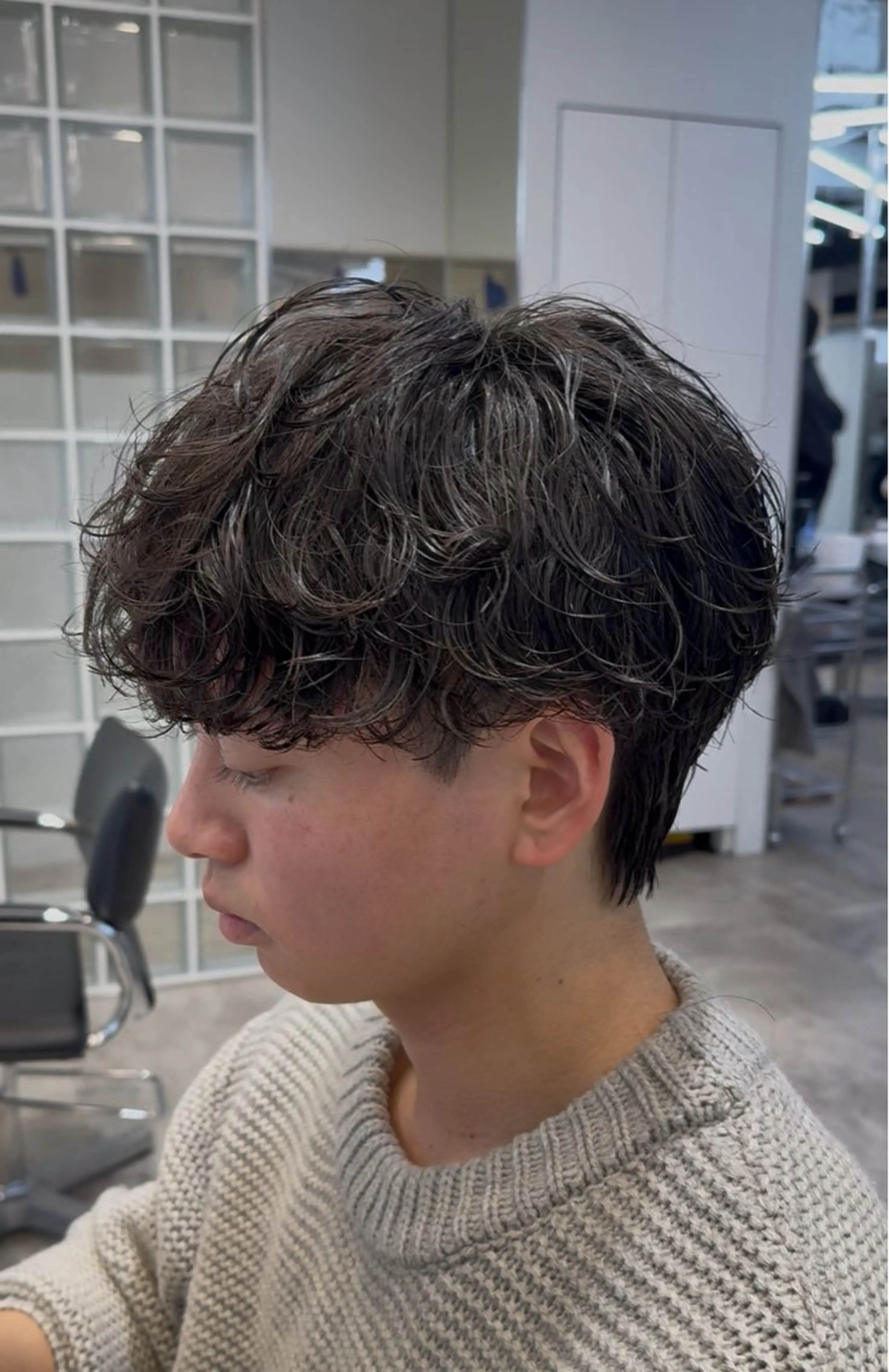 パーマ メンズ マッシュ 刈り上げ カット パーマ トリートメント 【fifth】渡部 永遠のヘアスタイル