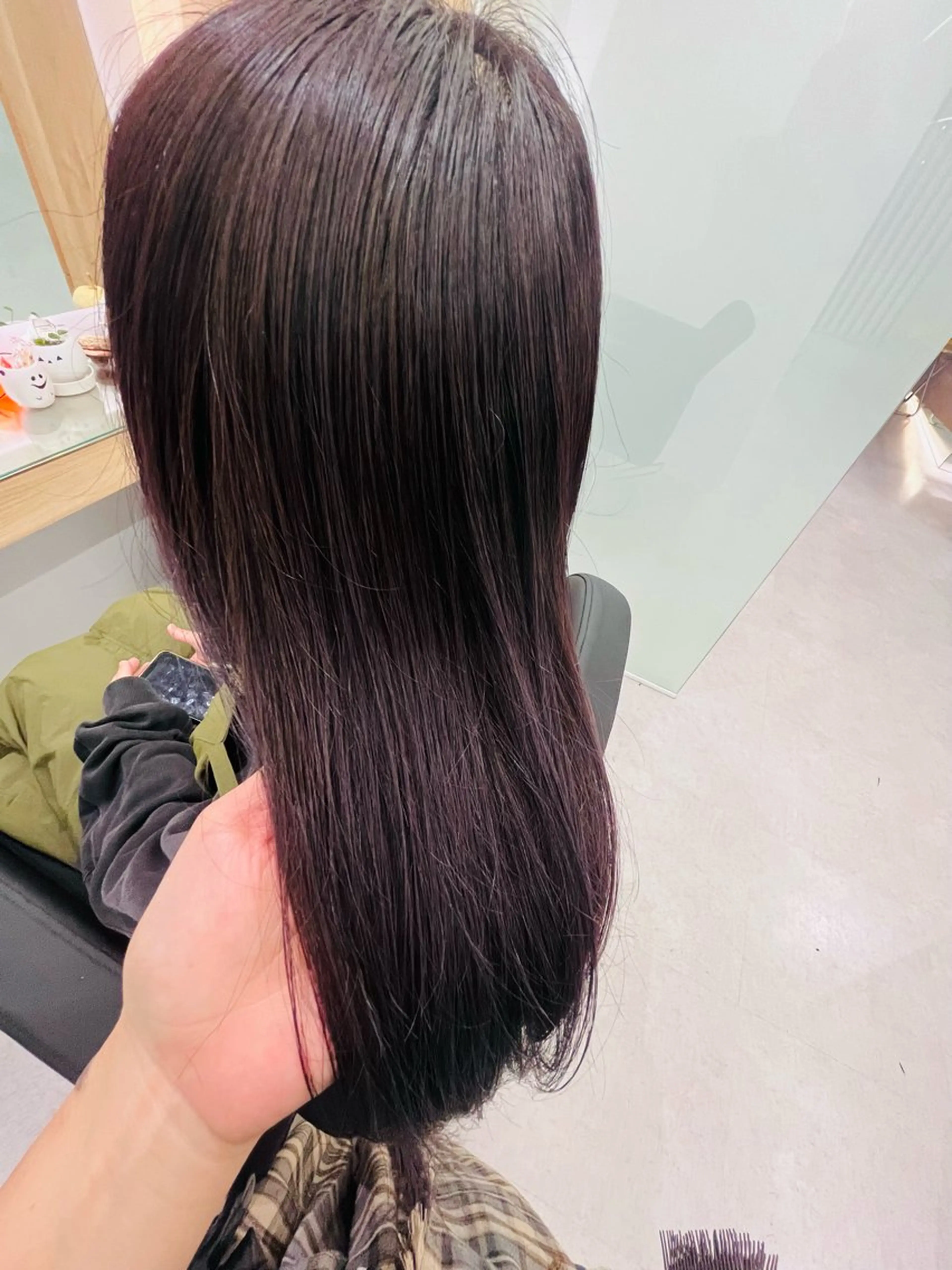 ロング 川畑 花菜のヘアスタイル