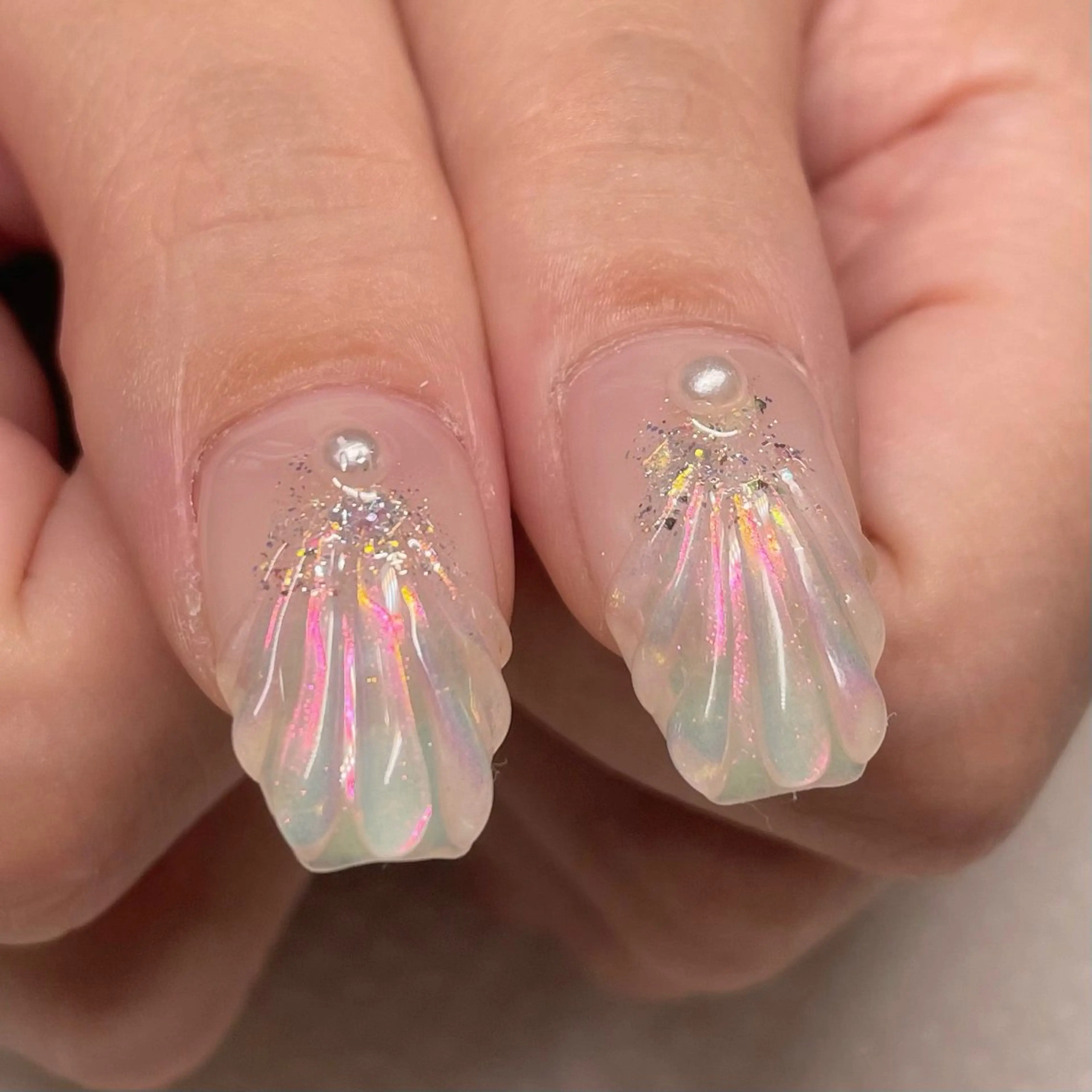 ネイル オーロラネイル ハンドネイル Ricnail☾ ayanoのネイルデザイン