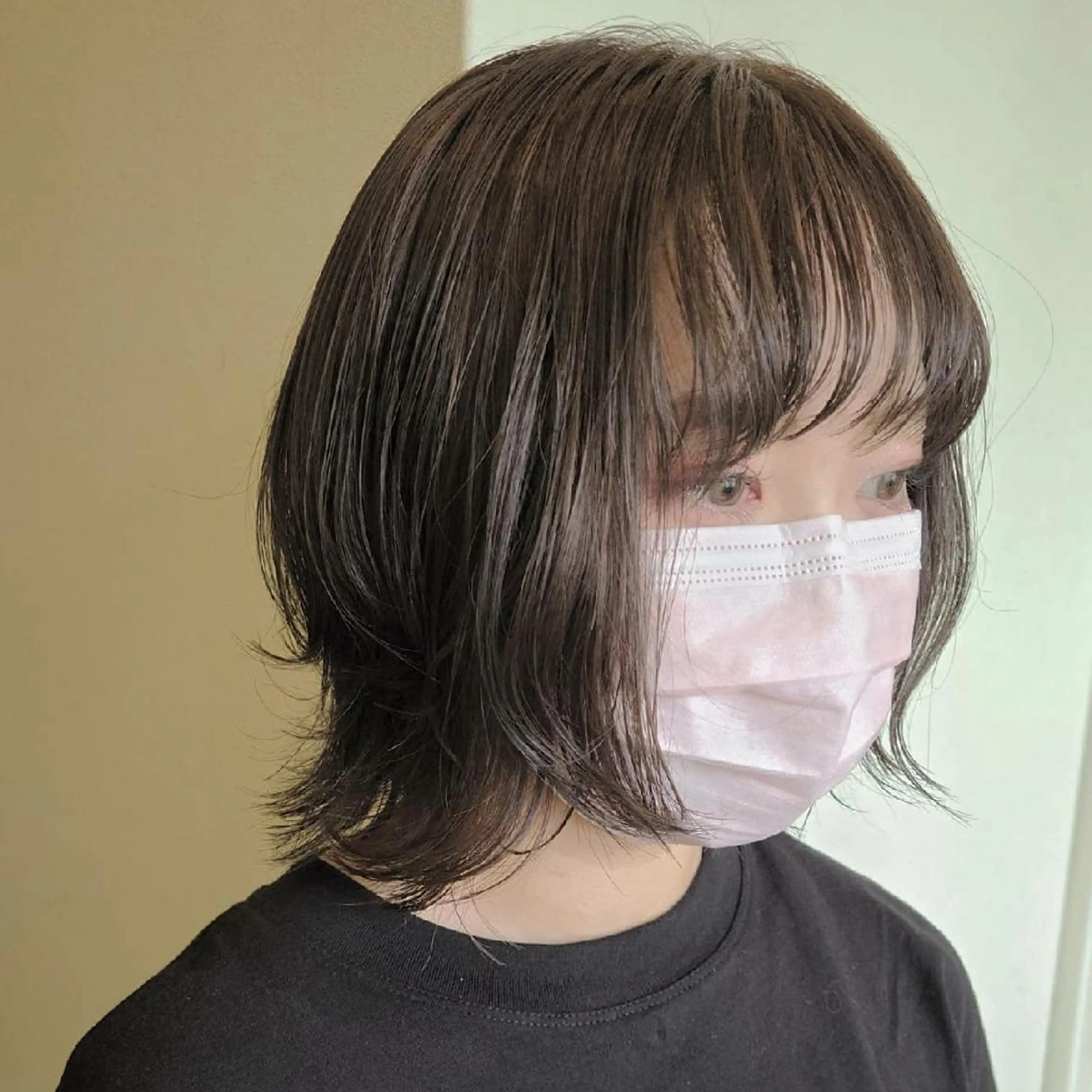 ミディアム カラー ミディアムパーマ グレージュ オリーブグレージュ オリーブグレー カット 【ネウィ天王寺 】seiyaのヘアスタイル