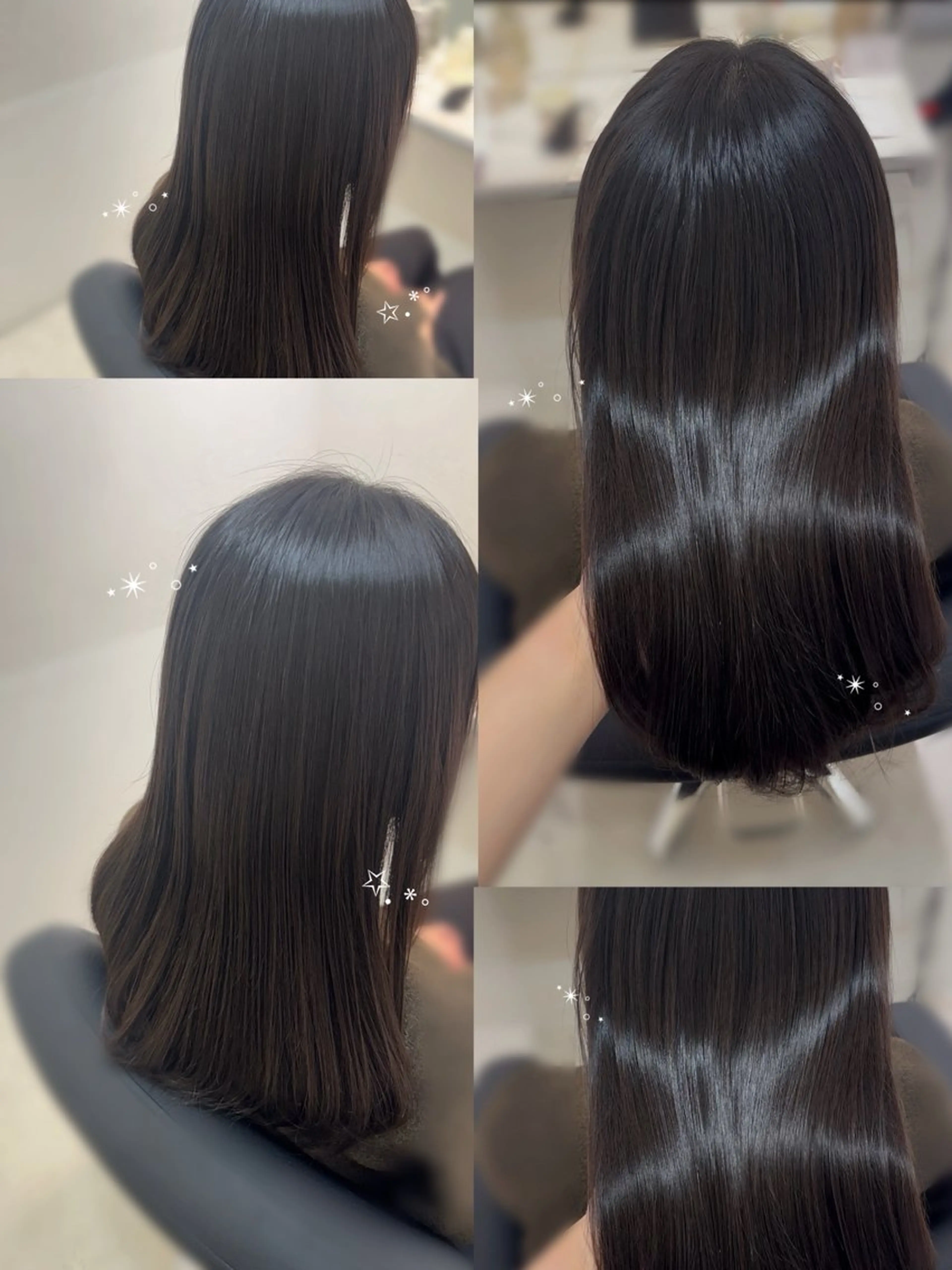 ロング ボブ/顔周りレイヤー asuka🫧のヘアスタイル