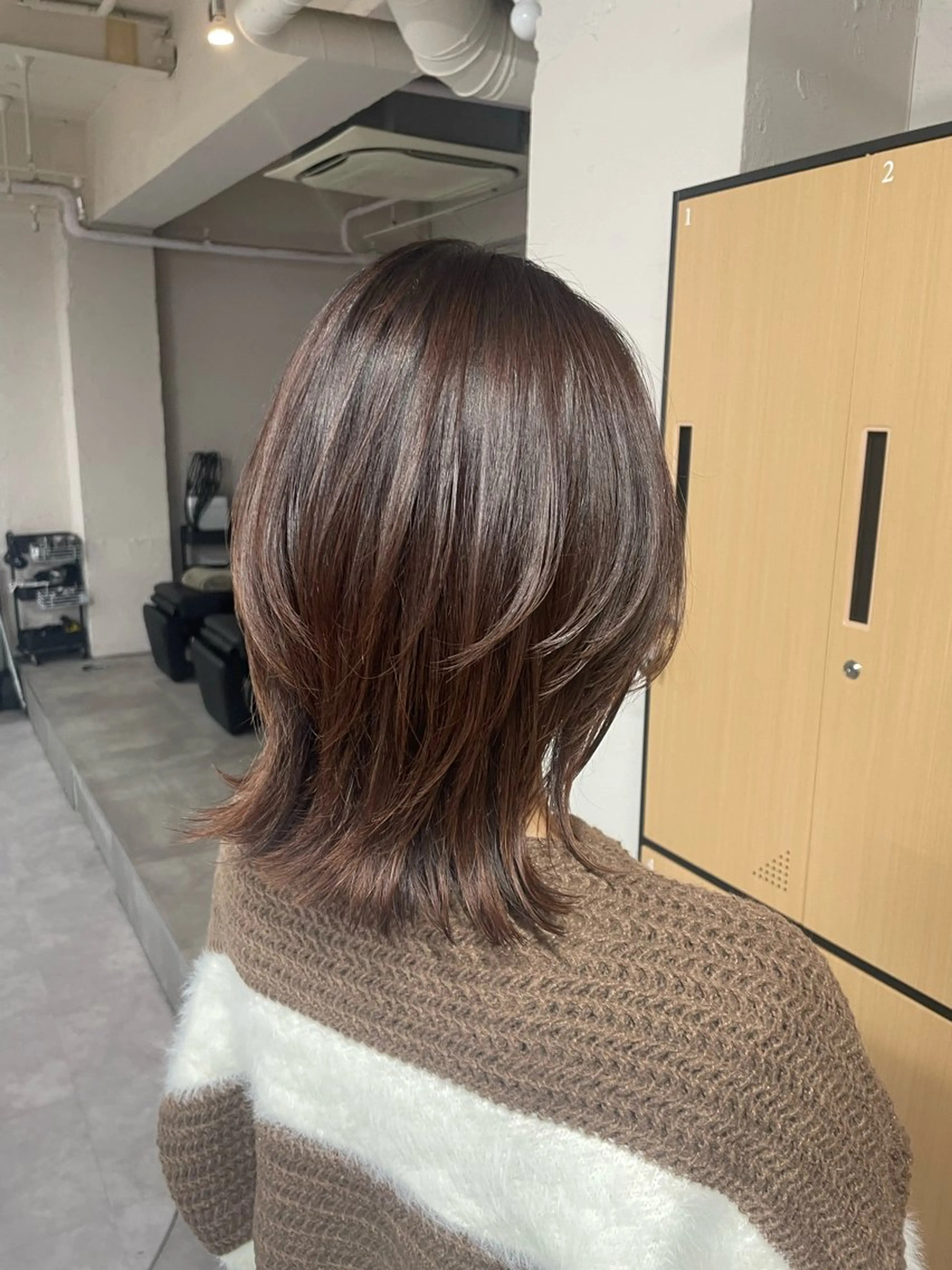 ミディアム カット tokute 中野真咲🐺のヘアスタイル