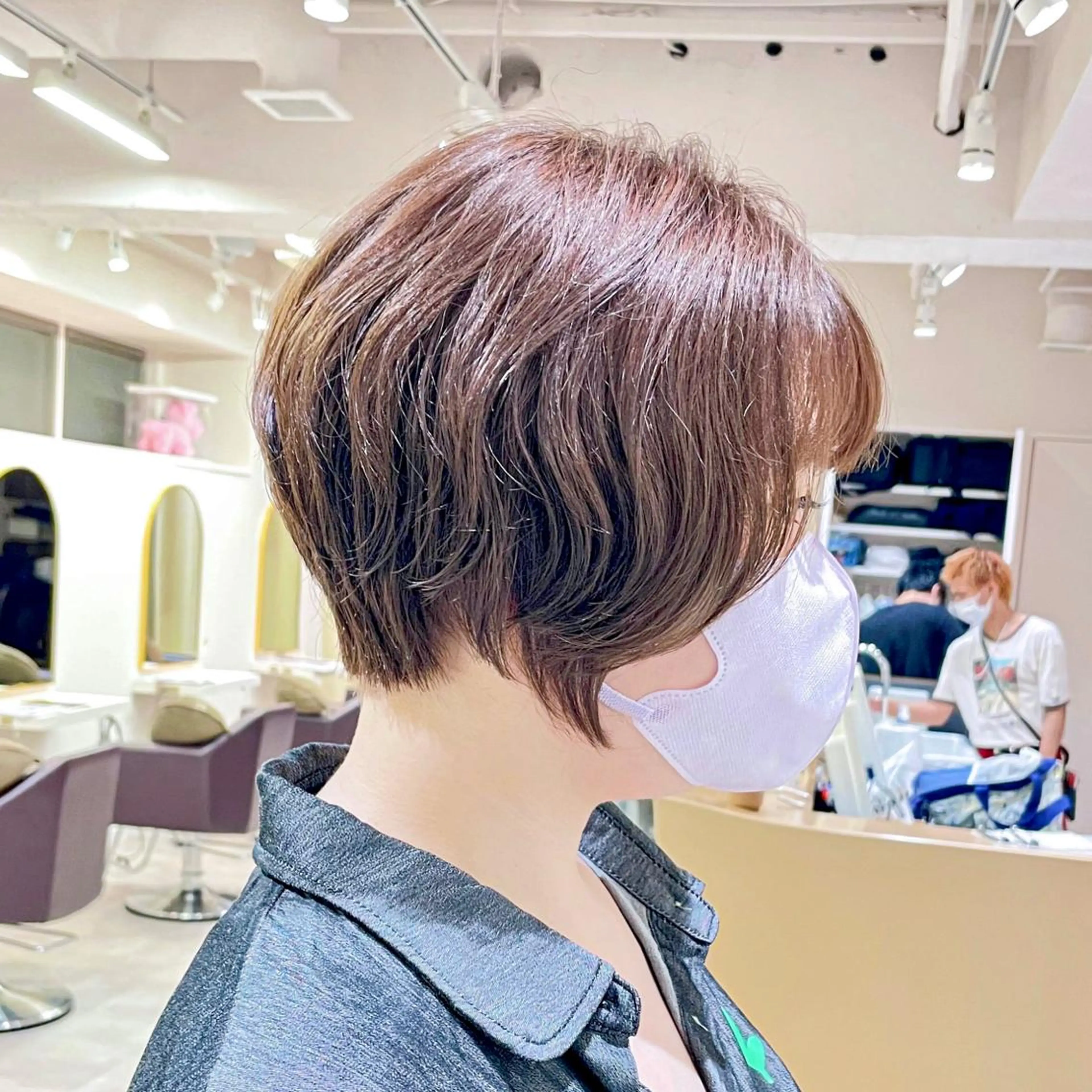 ショート ショートヘア カット パーマ トリートメント ショート/ボブ/ 透明感カラー/ほのかのヘアスタイル