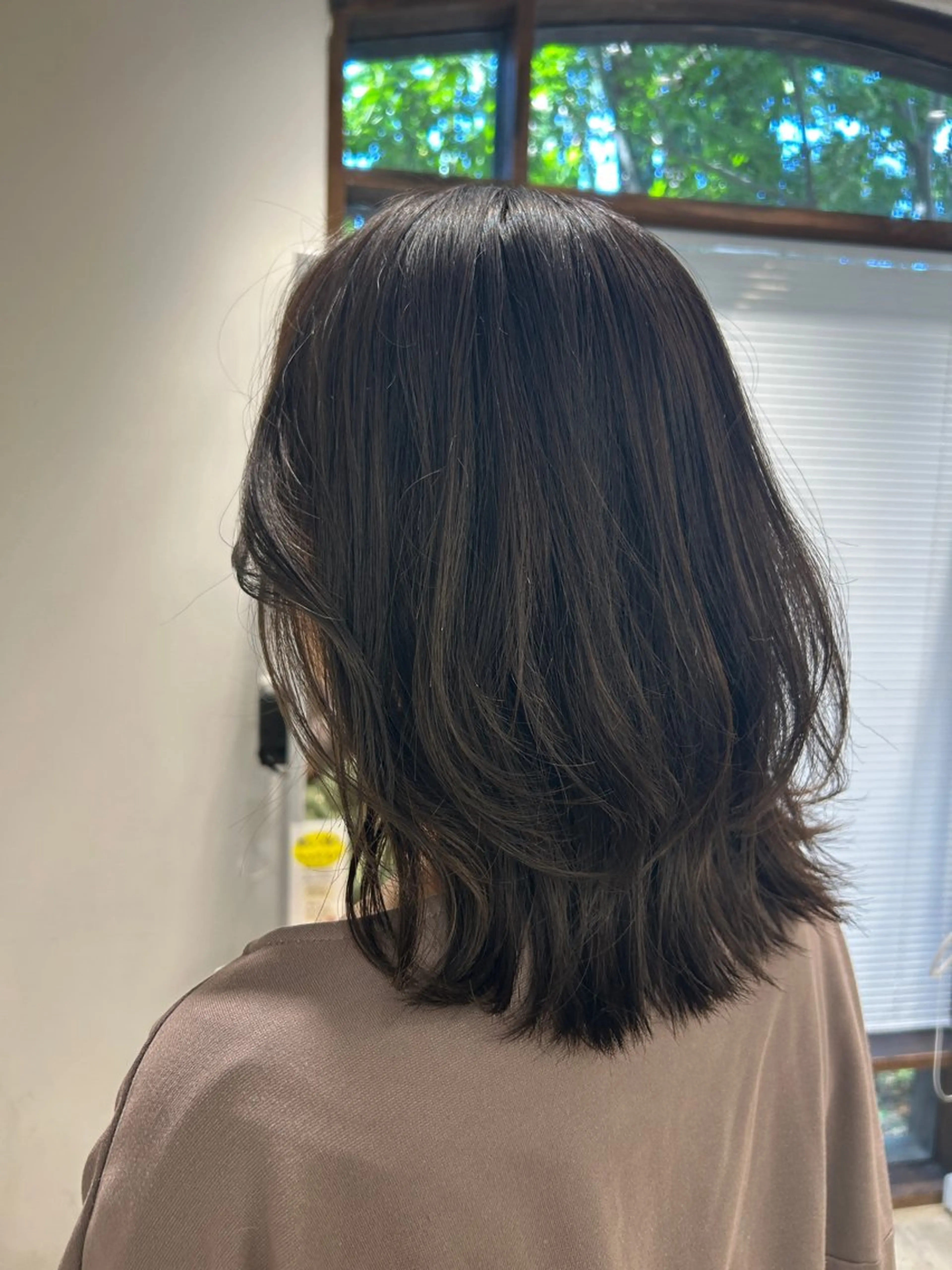 カラー アッシュ 透明感カラー 中村 里彩のヘアスタイル