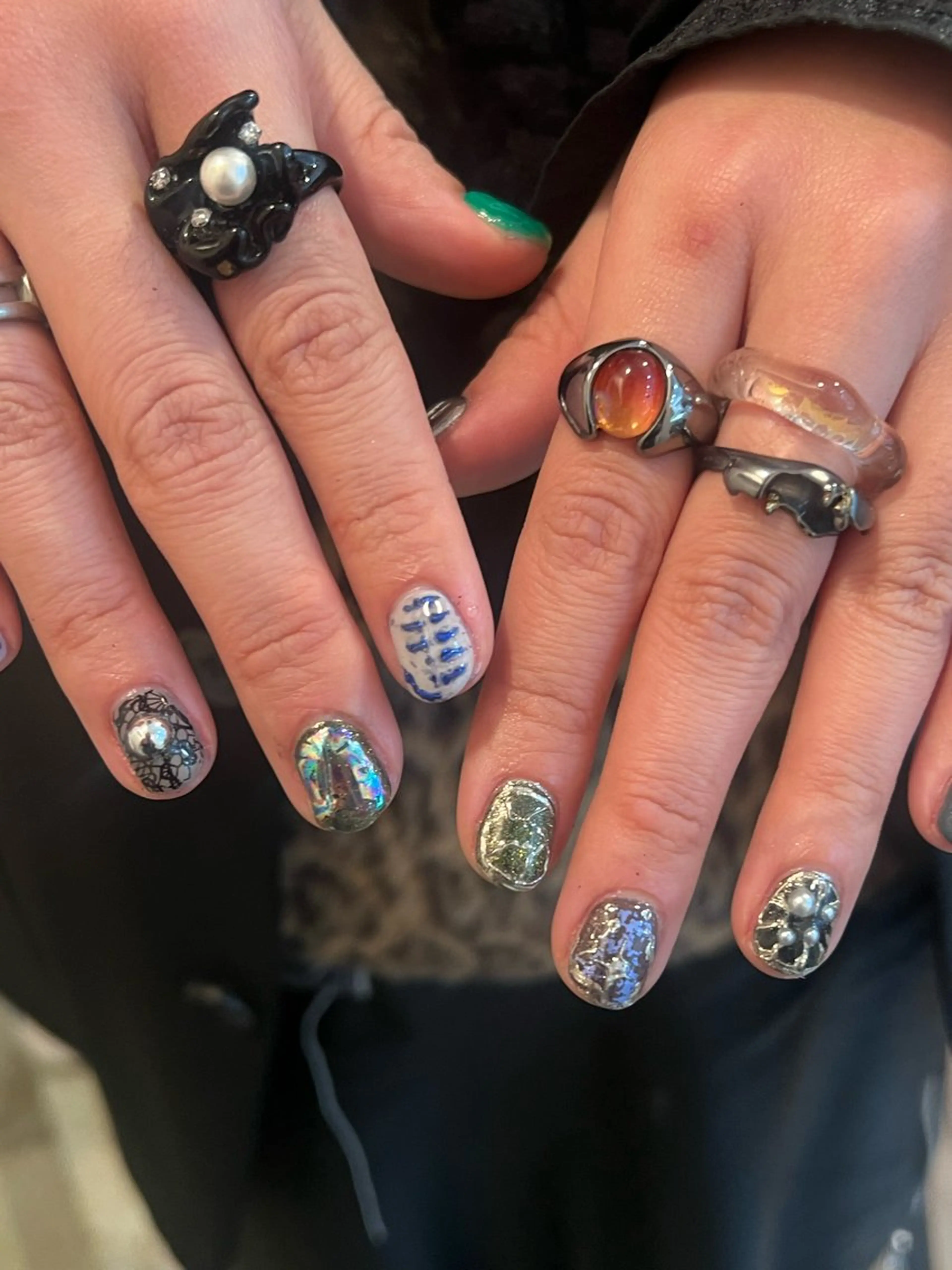 ネイル ハンドネイル Hata nail 🎀個性派ニュアンスのネイルデザイン