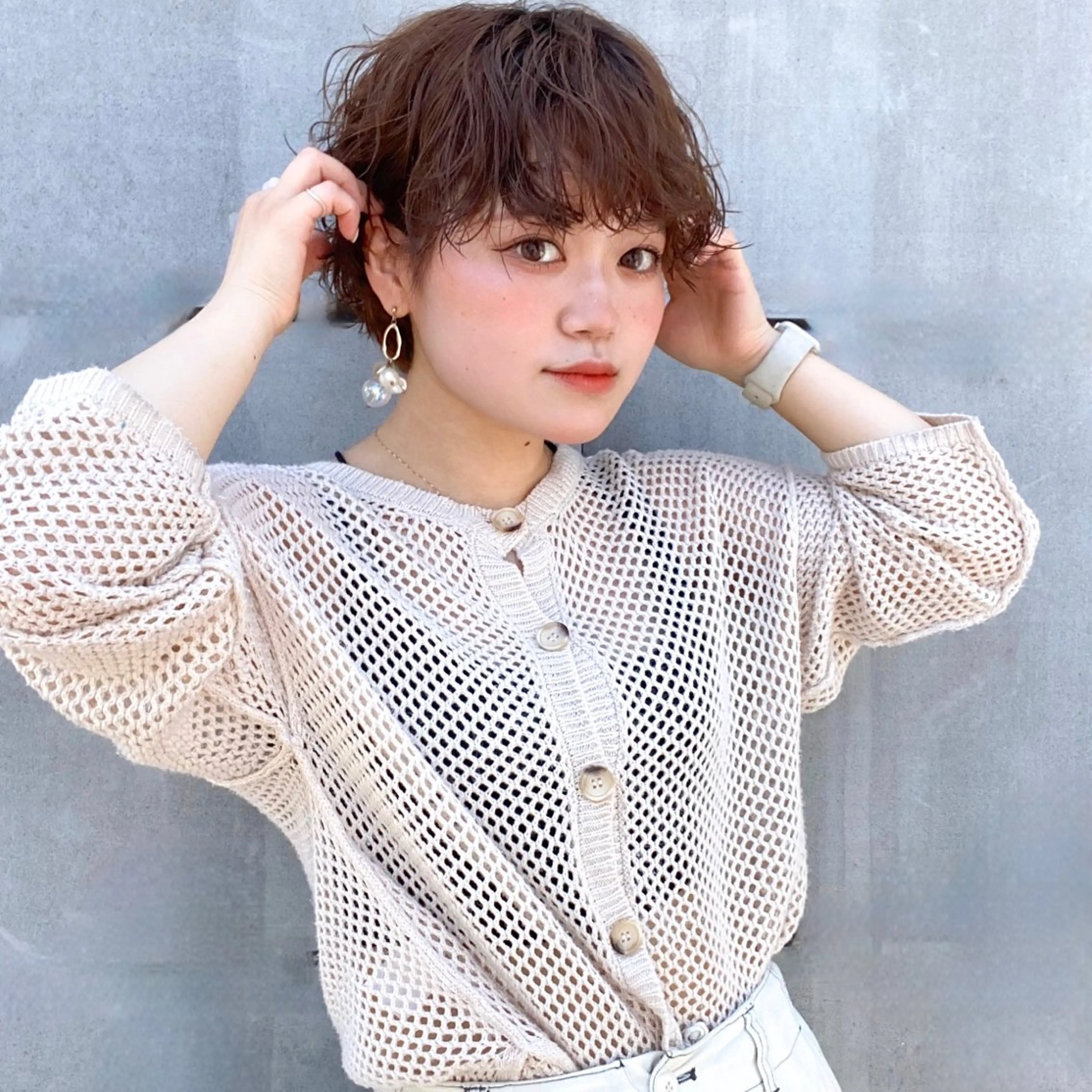 ショート カラー パーマ ショートヘア 🌼似合わせのプロ 心斎橋/rena🌼のマツエク・マツパデザイン