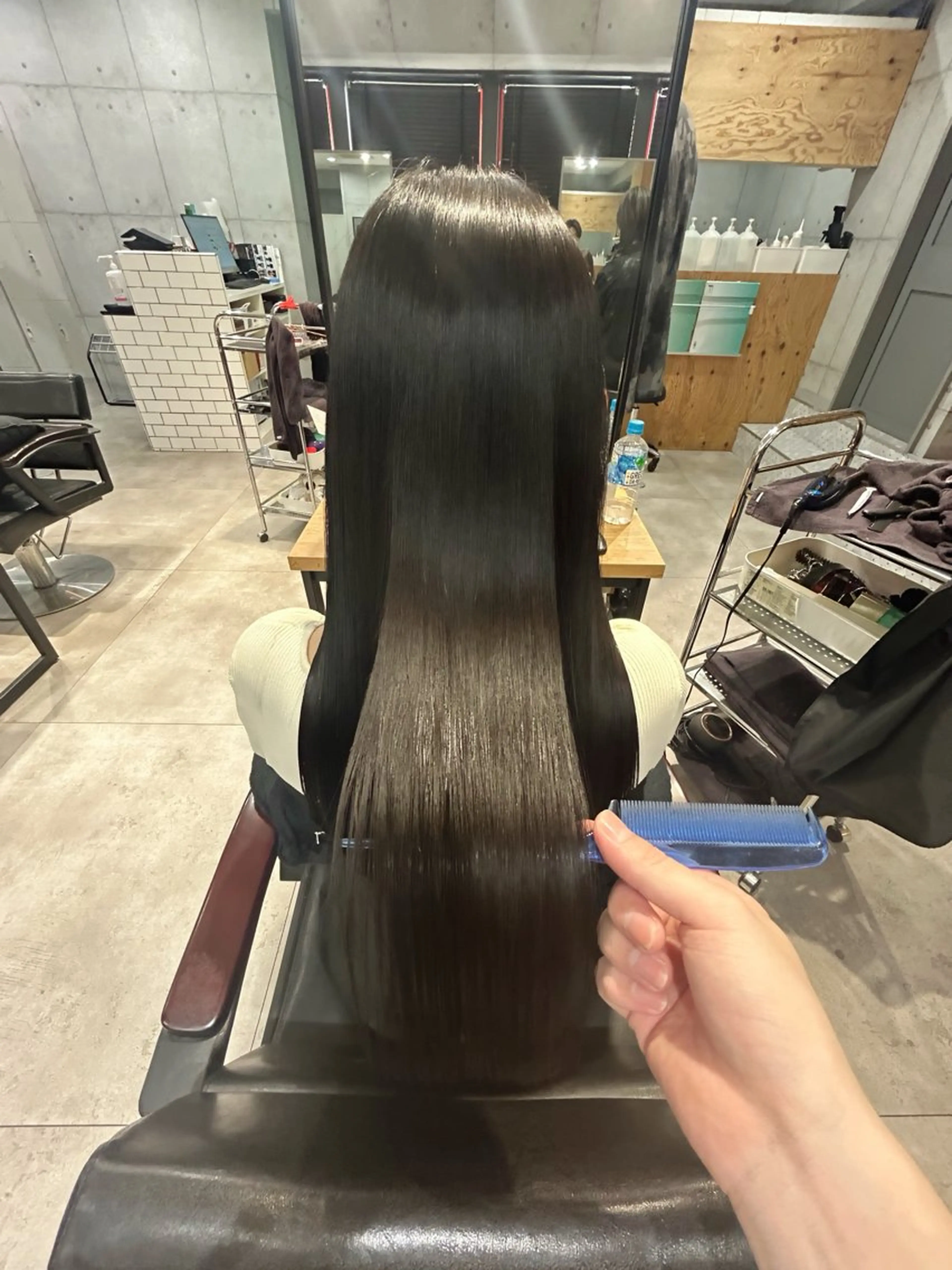 ロング カット 縮毛矯正 トリートメント 🌈艶髪人気№１🌈 newi池袋店⭐江口のヘアスタイル