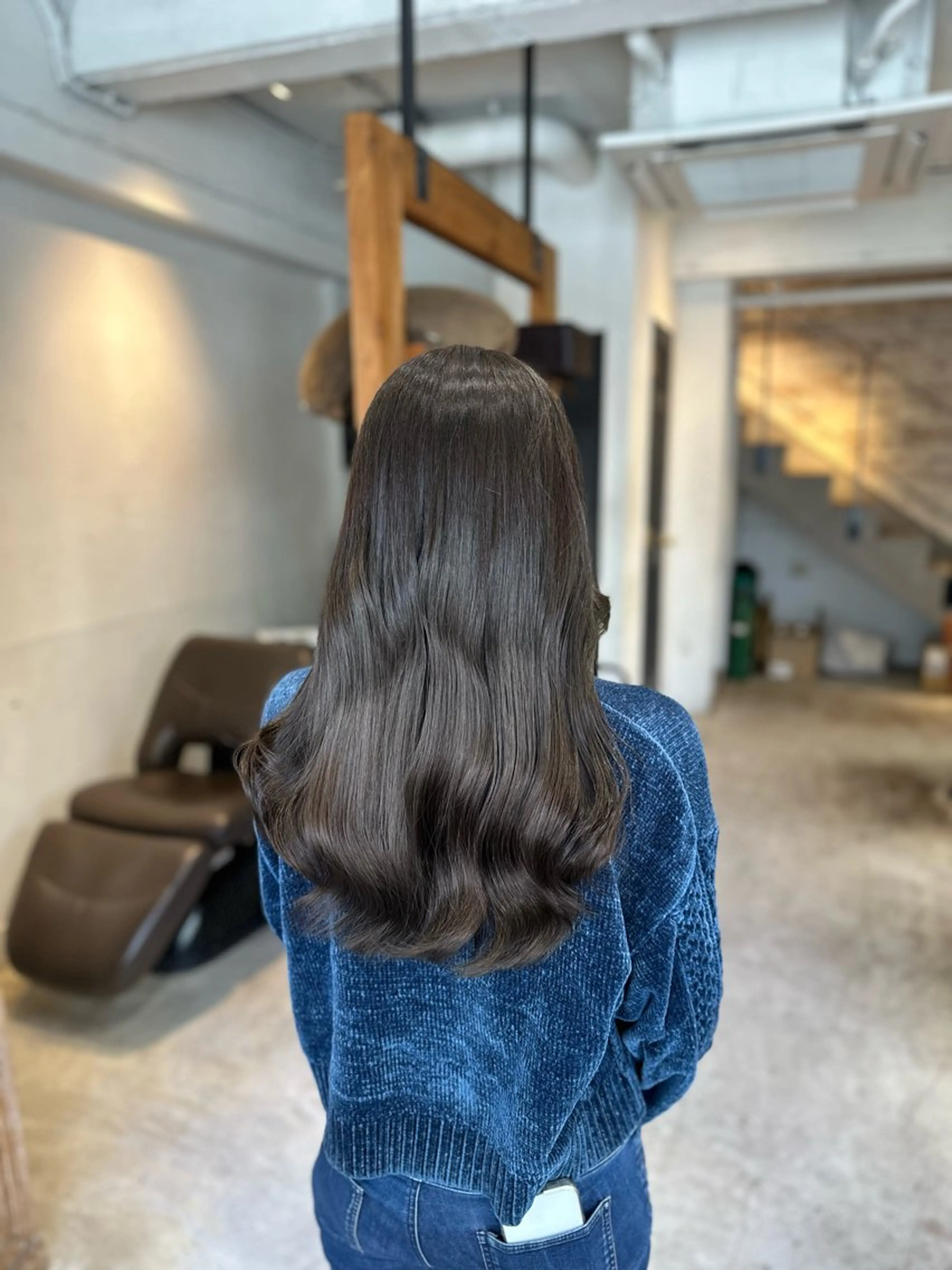 セミロング ヘアカラー 秋葉原　柏木絢汰 ✨当日予約okのヘアスタイル