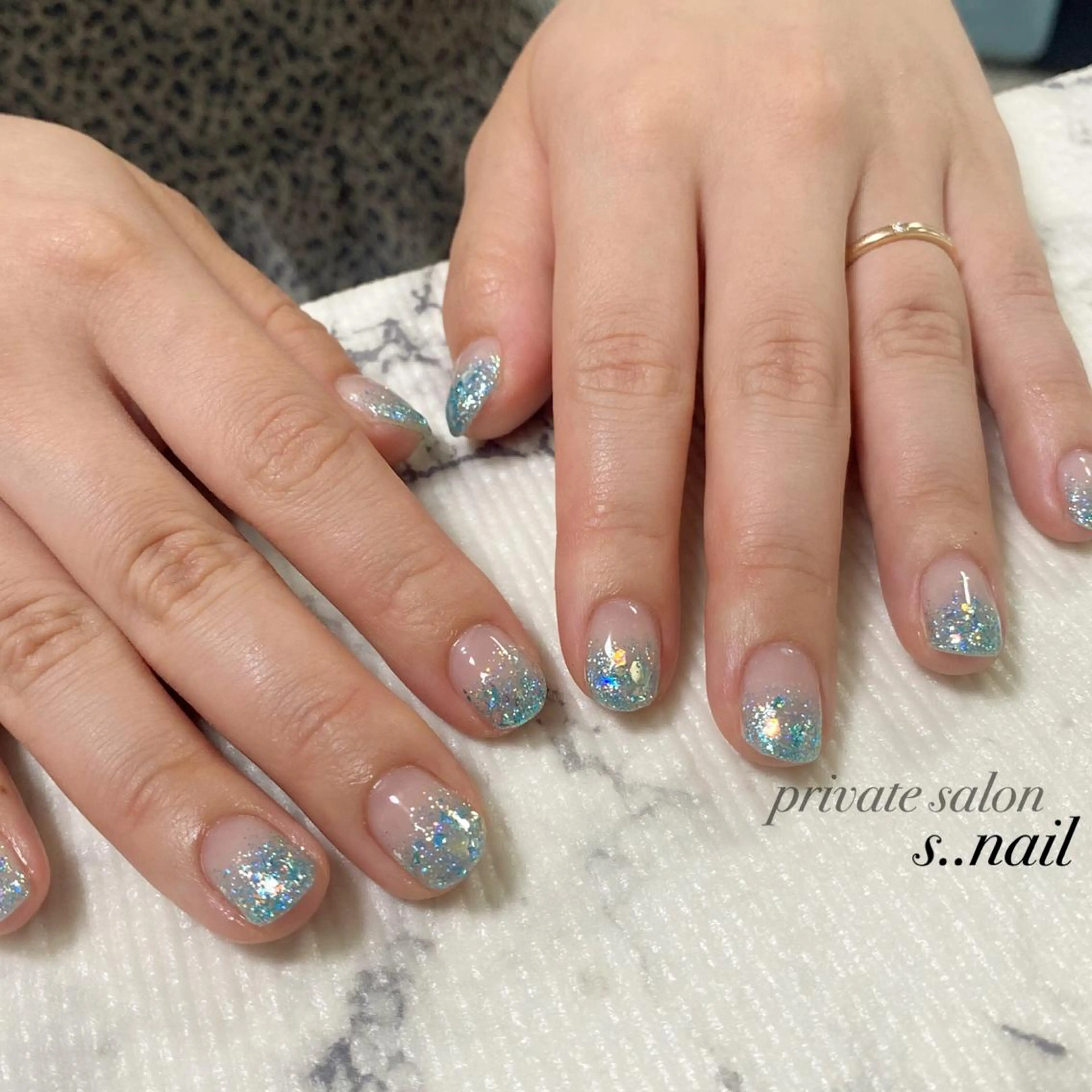ネイル 水色 ハンドネイル フットネイル s..nail / MORITAのネイルデザイン