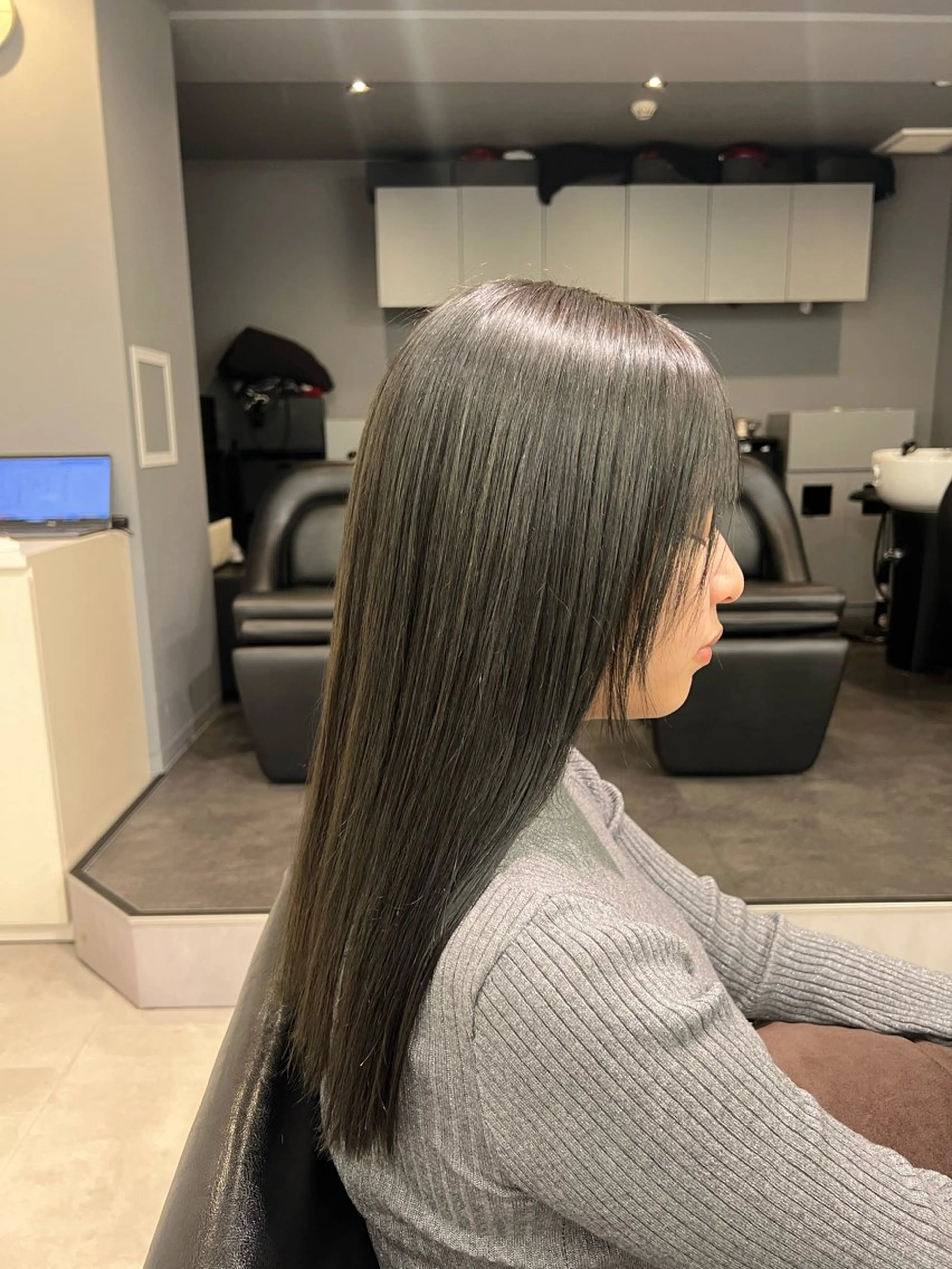 ロング カラー kei/透明感カラー /縮毛矯正/メンズのヘアスタイル