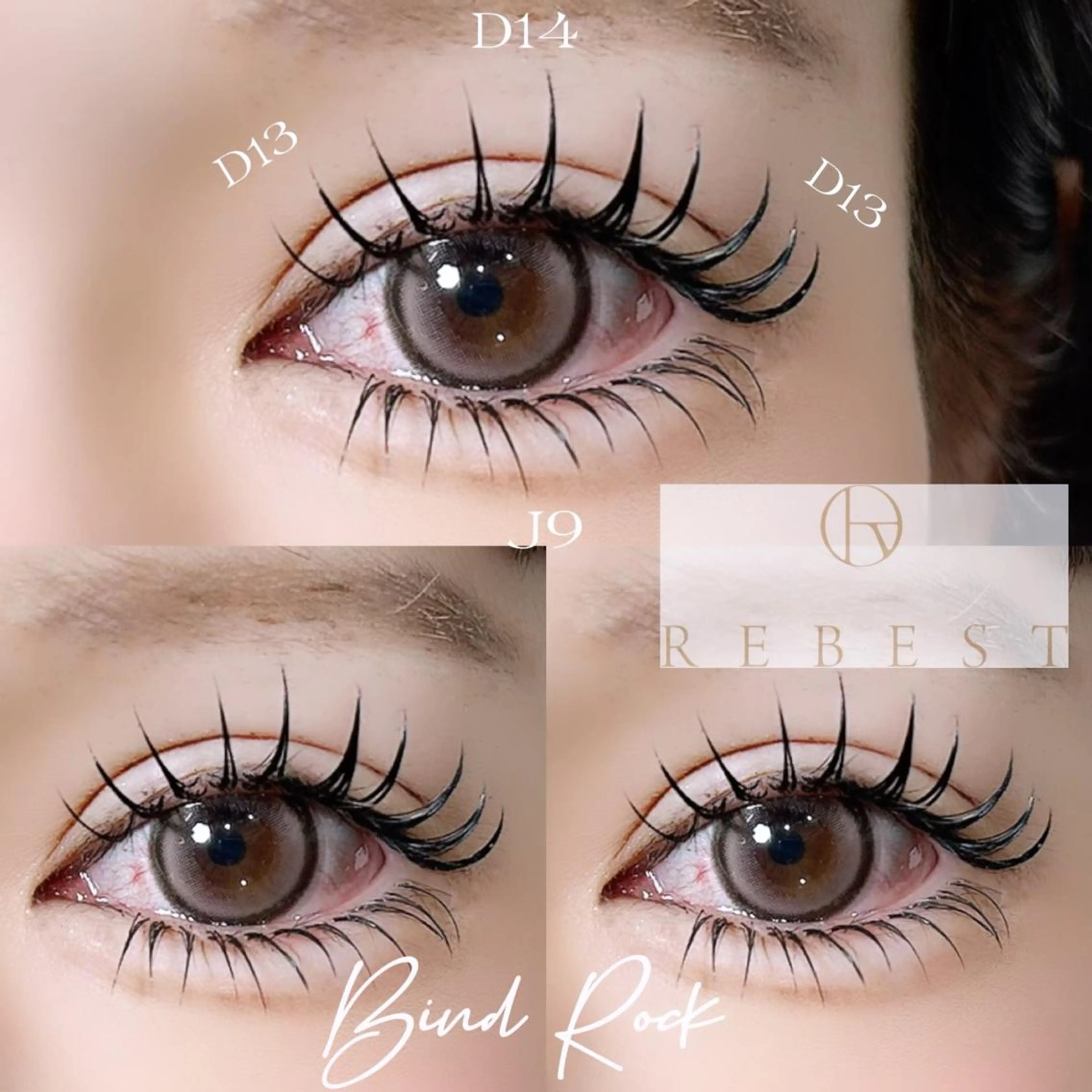 マツエク・マツパ バインドロック フラットラッシュ ＲＥＢＥＳＴ ｅｙｅｌａｓｈのマツエク・マツパデザイン