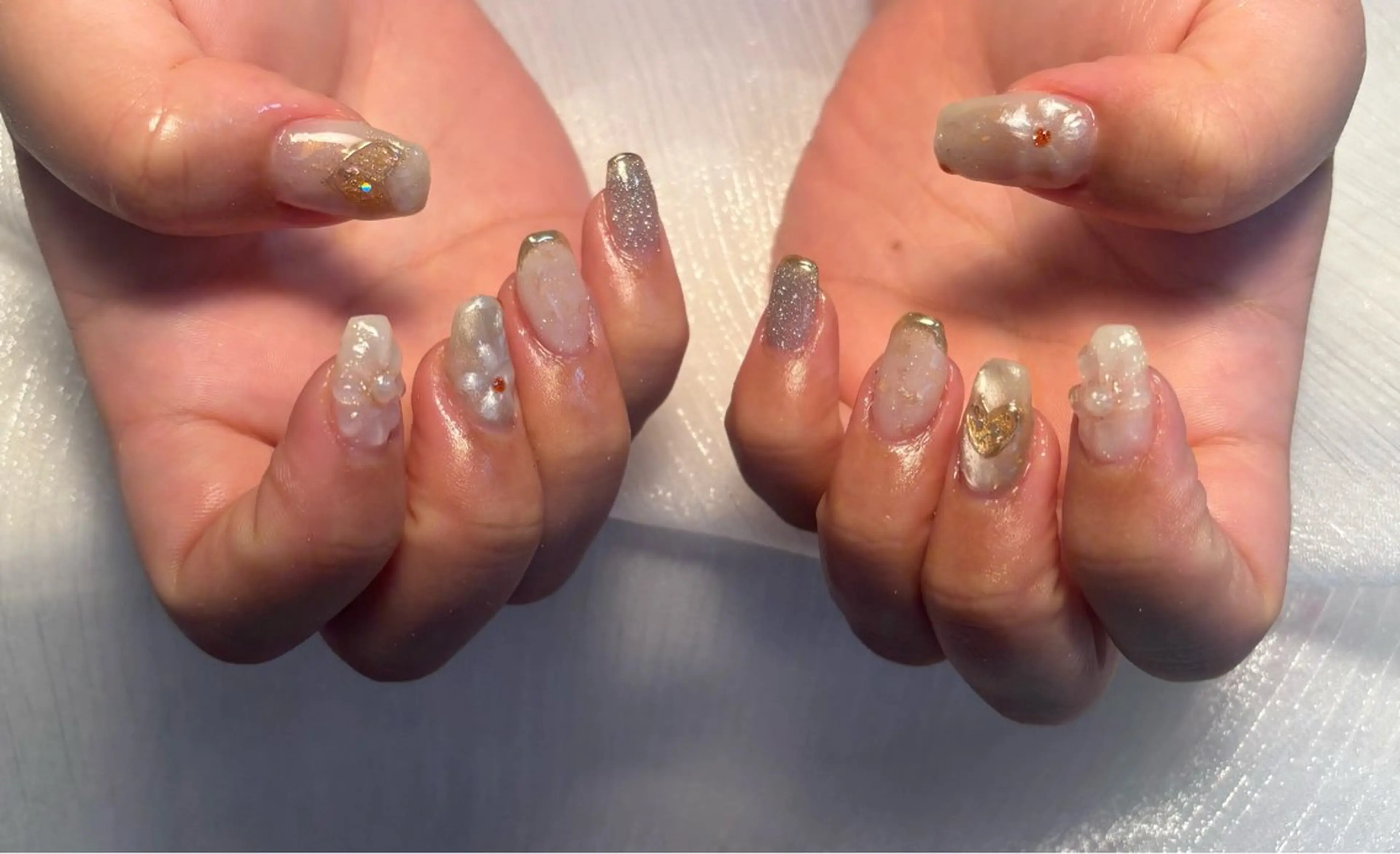 ネイル フレンチネイル 持ち込み 春ネイル ハンドネイル Nail salon Natulalのネイルデザイン