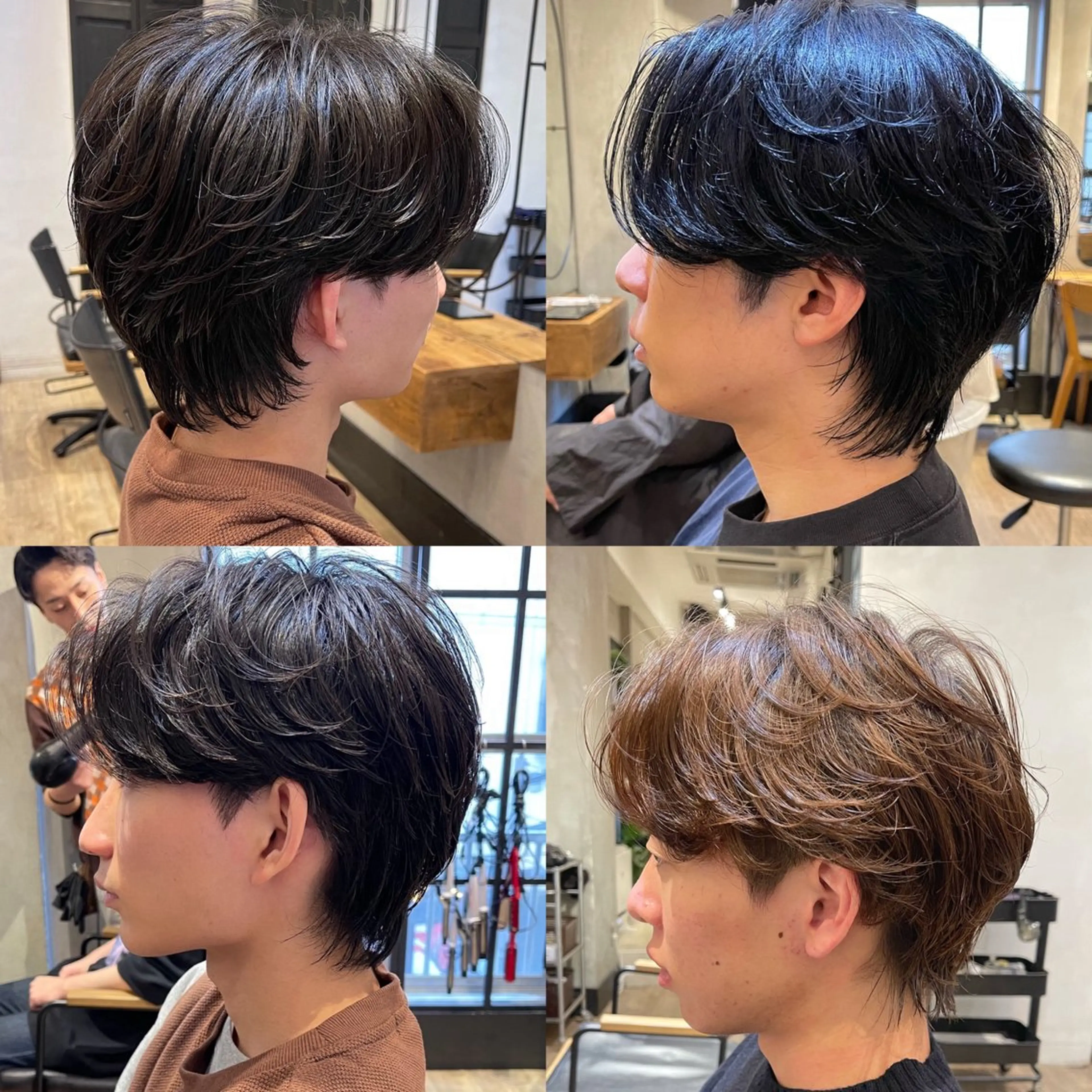 ショート パーマ メンズ ビジネス フェードカット メンズ韓国風 マッシュ メンズパーマ カット パーマ トリートメント ヘアセット 新宿メンズ専門 モテ清潔感パーマ特化のヘアスタイル