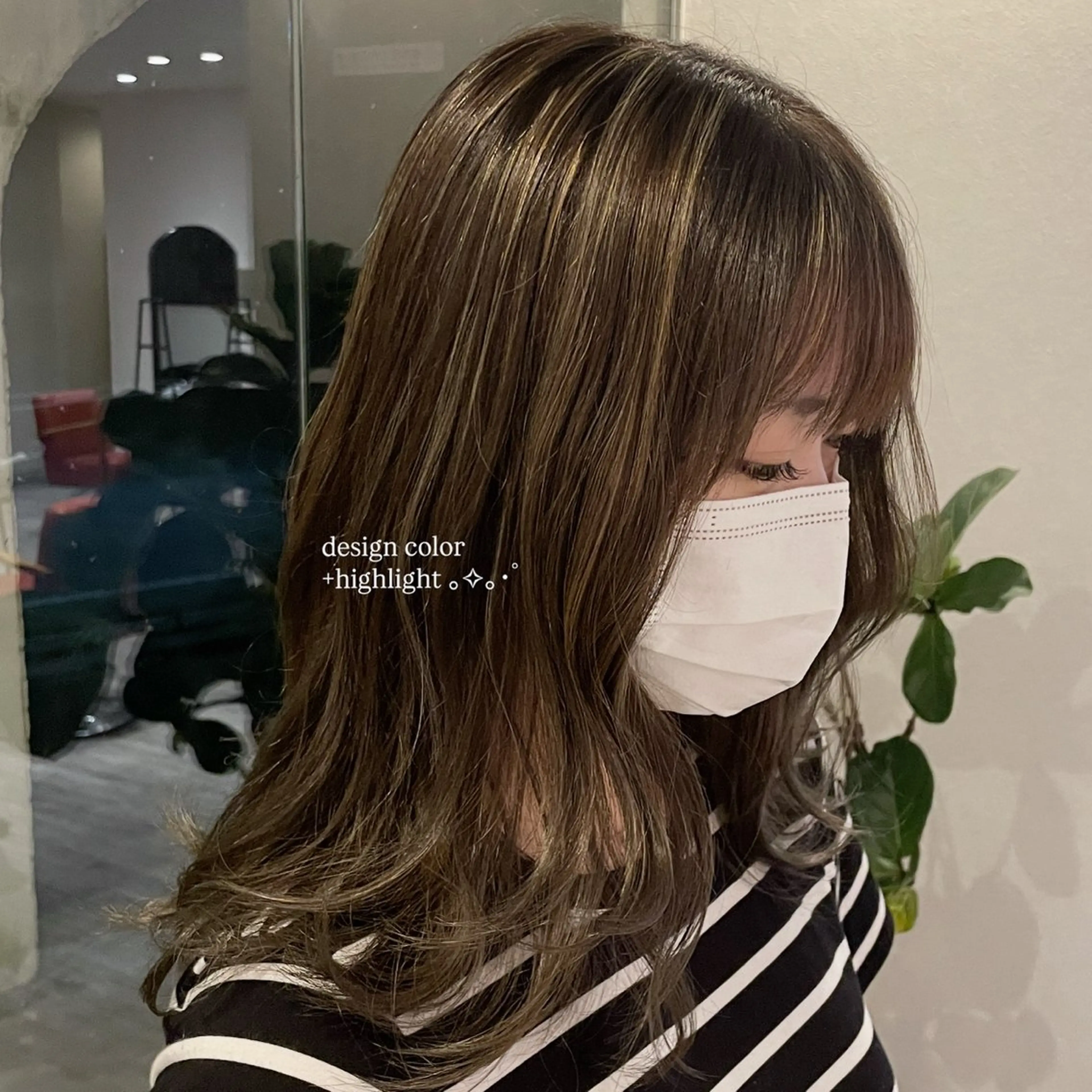 ミディアム 南場 智美のヘアスタイル