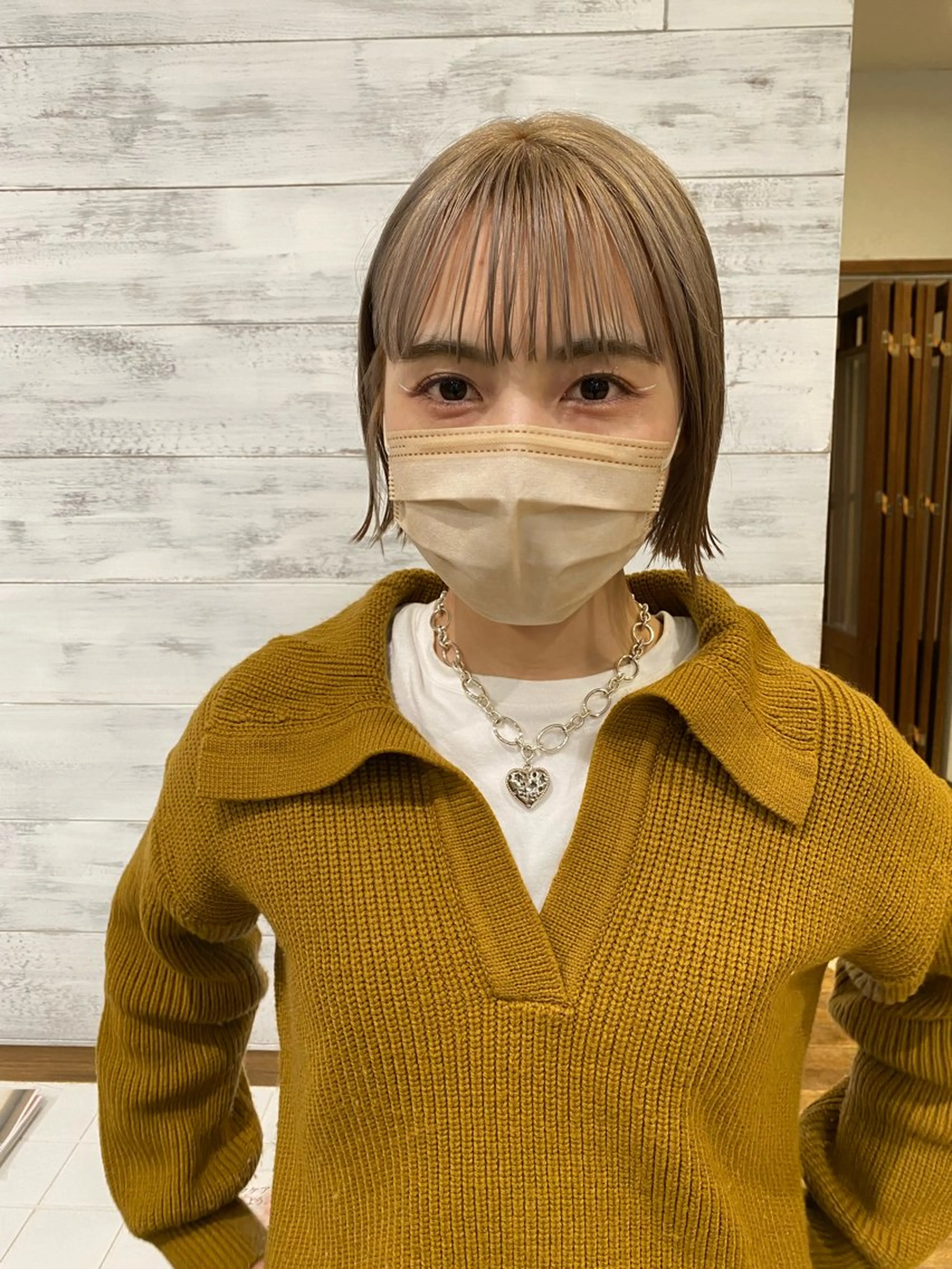 ショート 切りっぱなしボブ ボブ 栗原 瑞稀のヘアスタイル