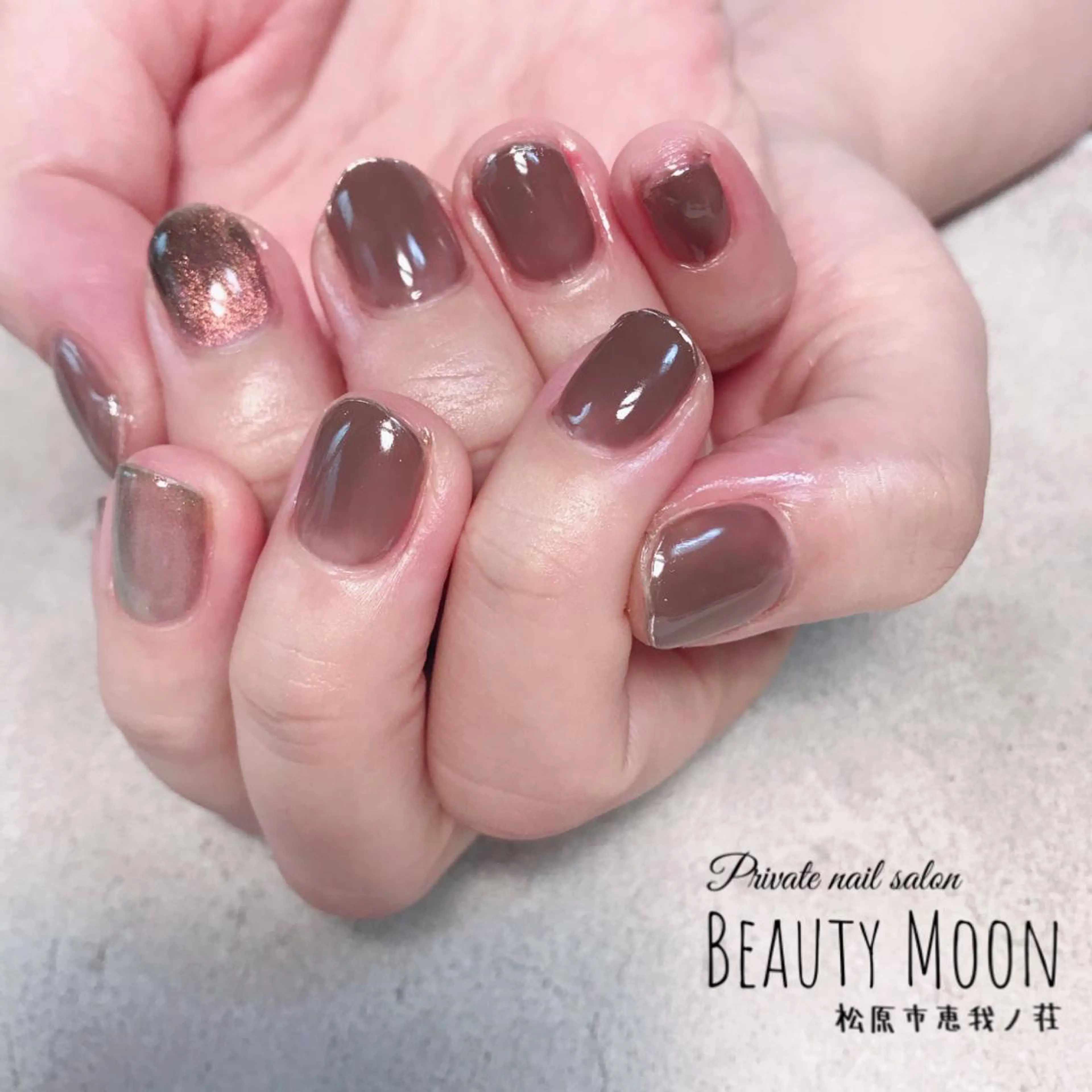 ネイル ジェルネイル ハート ミラーネイル パラジェル beauty ☪︎moonのネイルデザイン