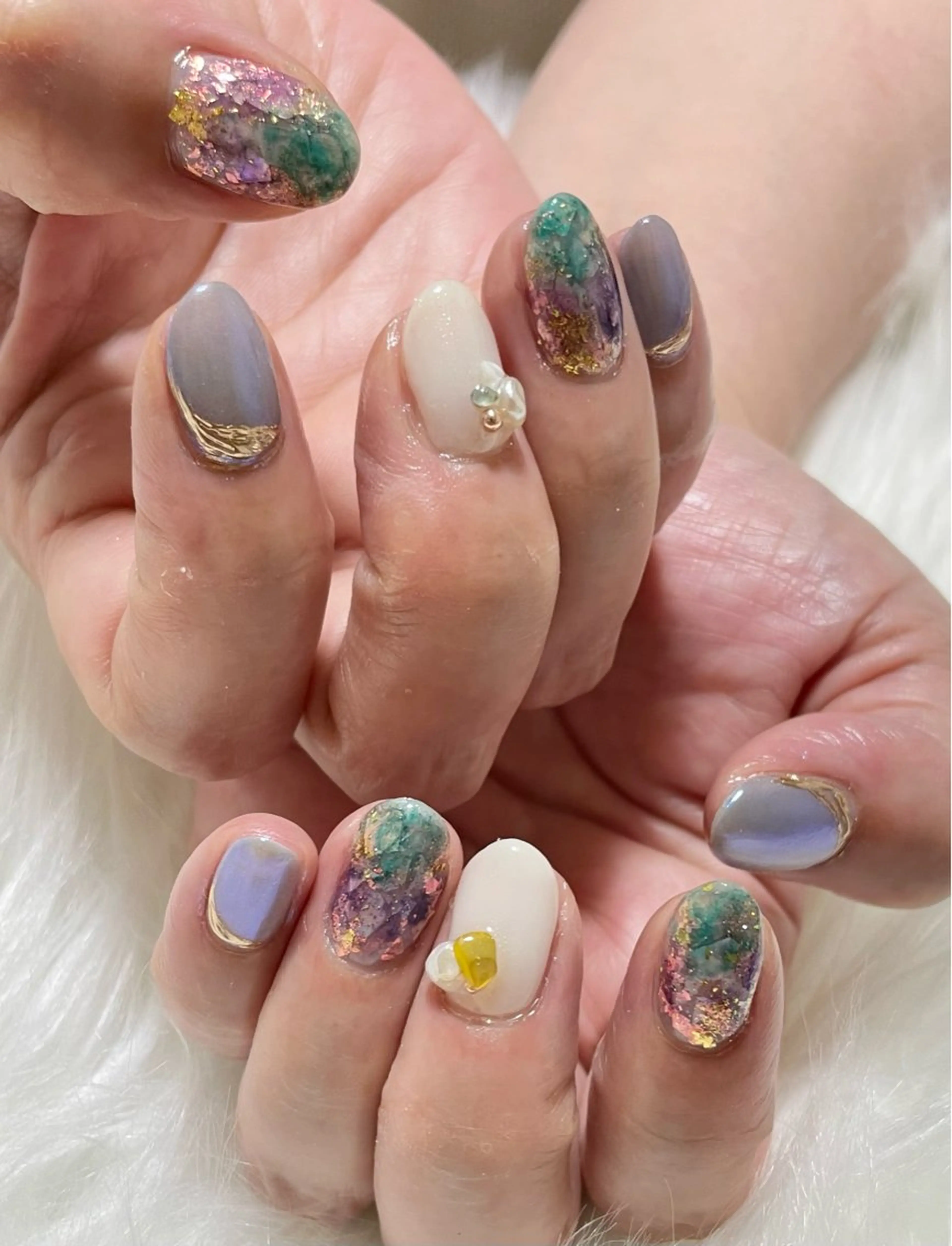 ネイル ハンドネイル nail salon HIRUKANAのネイルデザイン