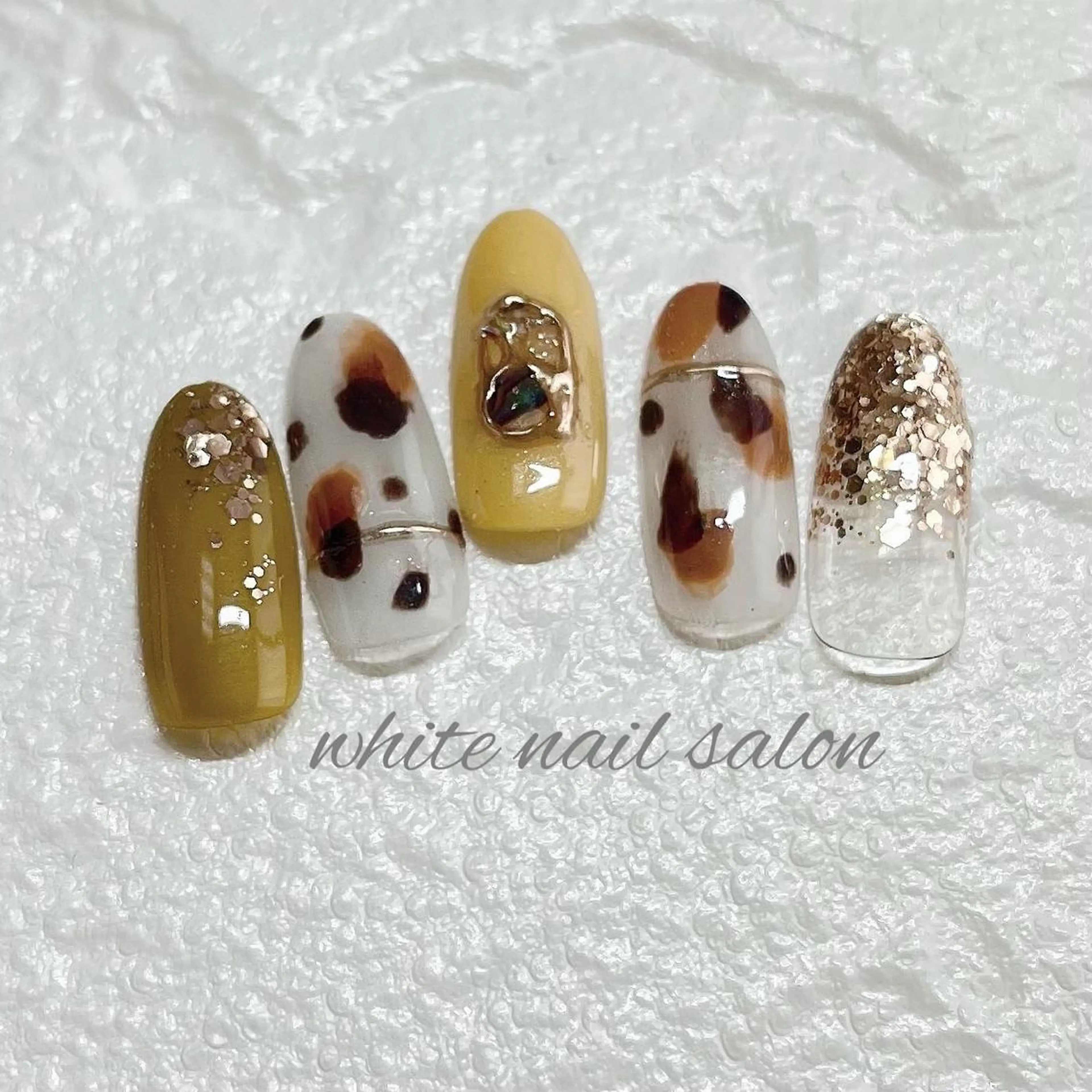 ネイル フットネイル ジェルネイル ハードジェル ラメ(グリッター) 持ち込み ハンドネイル white nail salonのネイルデザイン