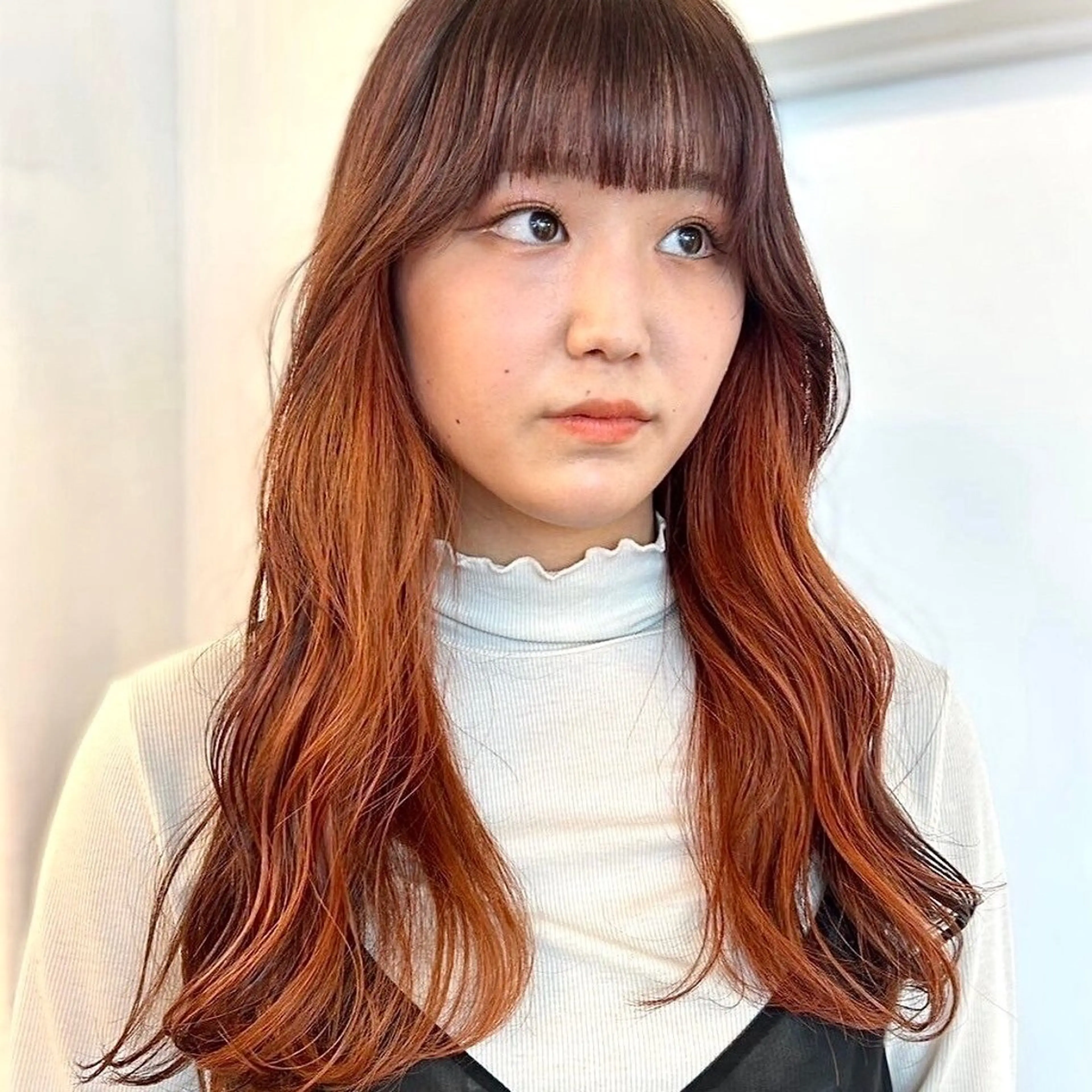 ロング カラー 🍒中川葵久美🍒 レイヤー/メンズのヘアスタイル