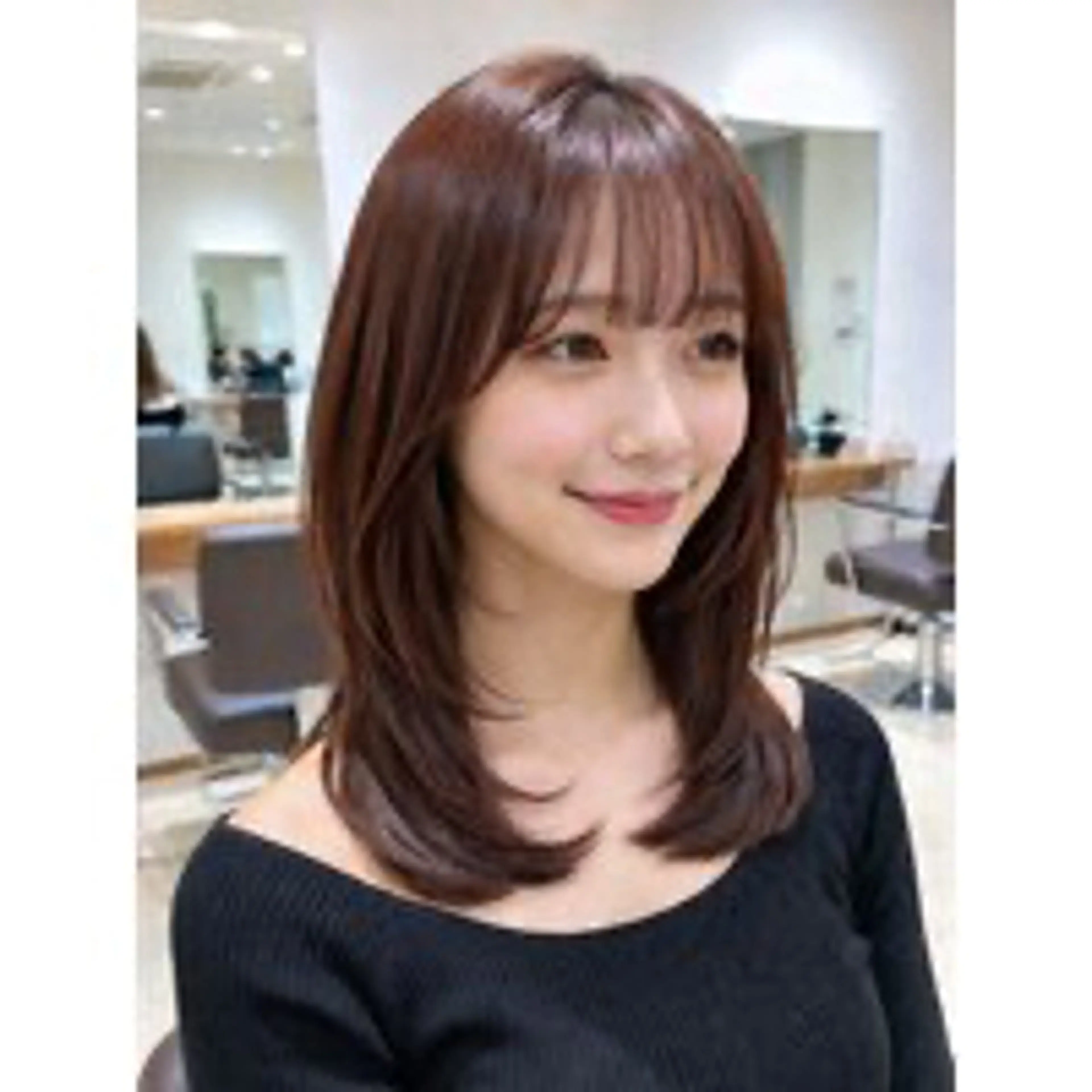 ヘアカラー（ブリーチ無し）レングス鎖骨以上＋500円の写真