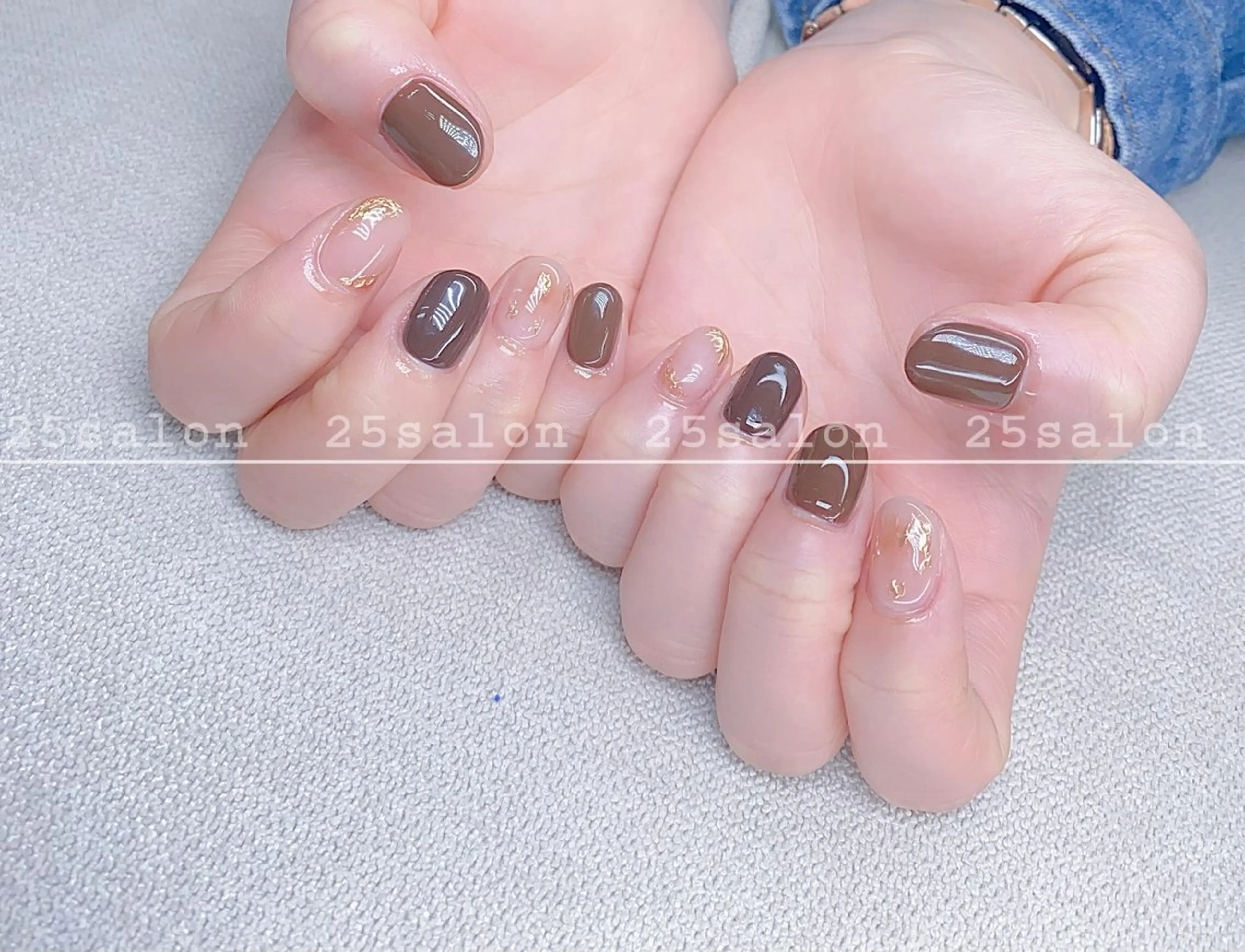 ネイル ジェルネイル 韓国ネイル ニュアンスネイル パラジェル ワンホンネイル 2 5のマツエク・マツパデザイン