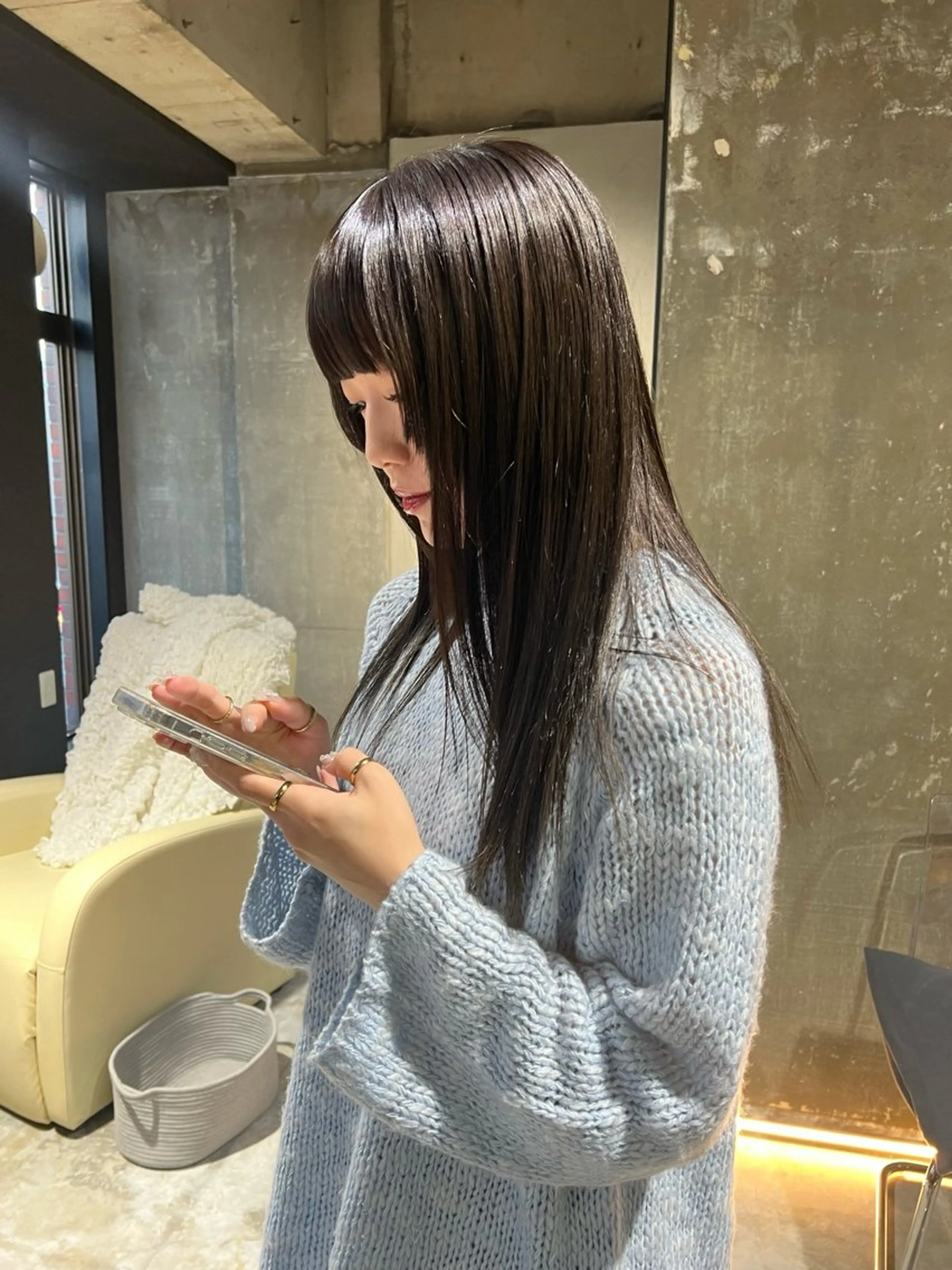 ロング カラー 美髪矯正/髪質改善/ 艶髪🤍伊藤梨紗のヘアスタイル